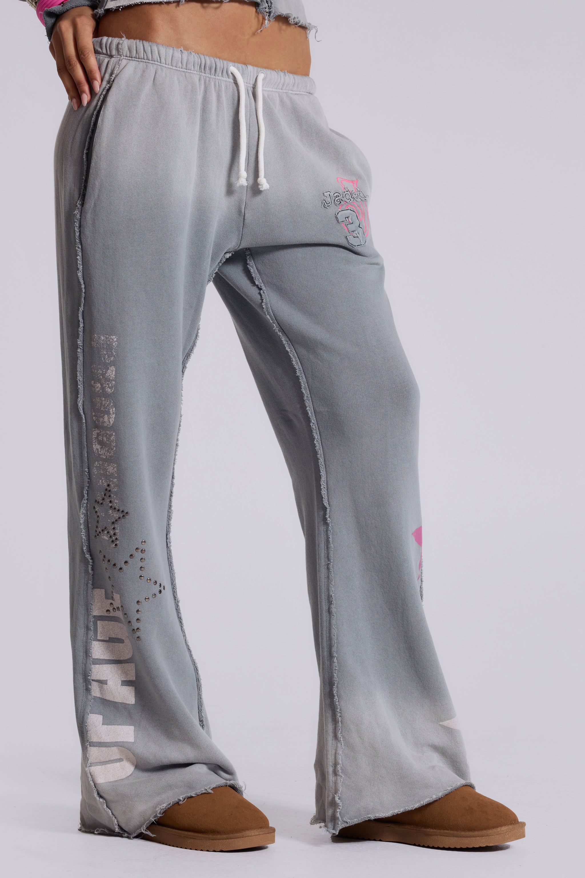 Cleo Graphic Slouchy Bootcut Jogger - Image 4