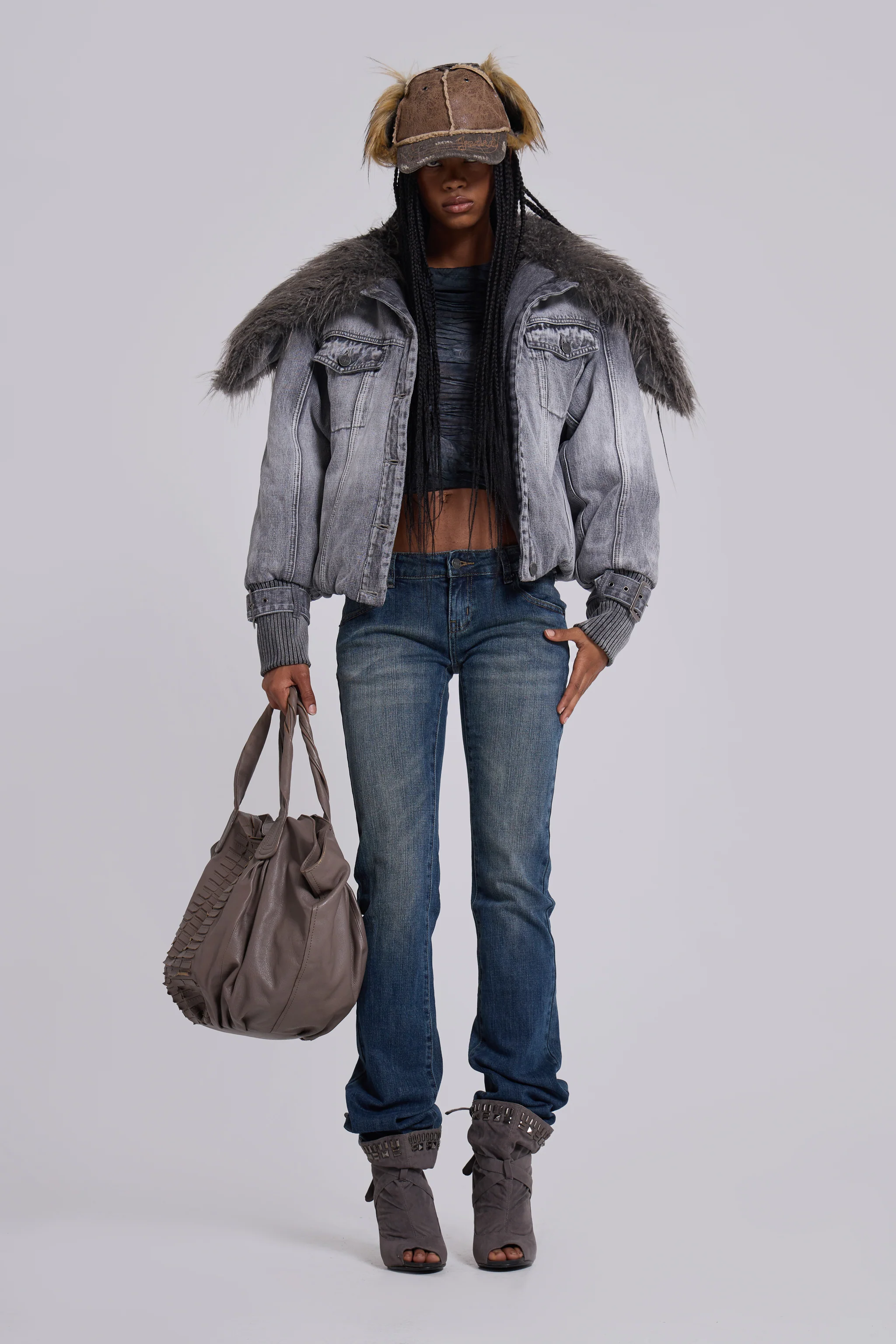 Cooper Bootcut Jeans in Mid Blue - Image 3