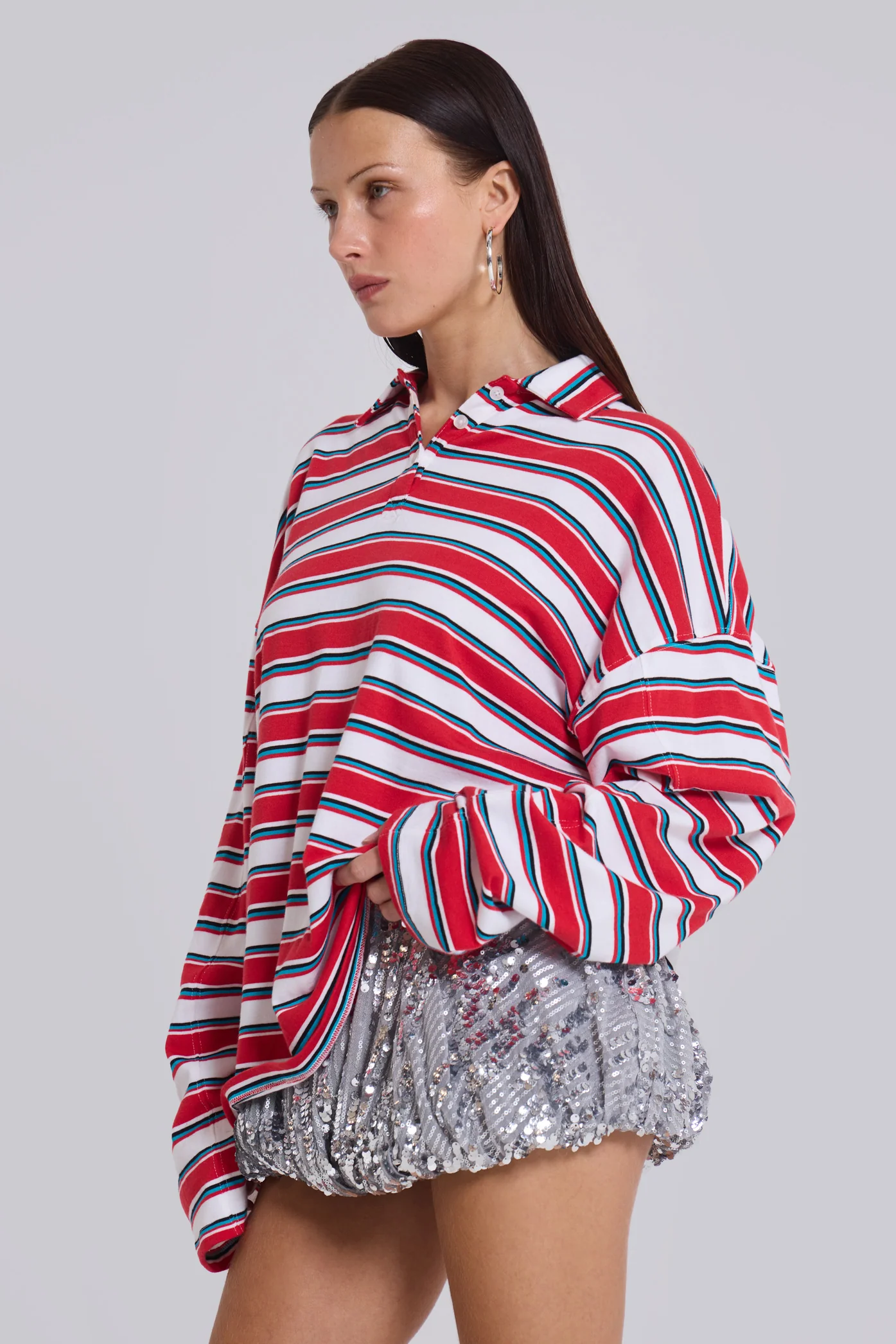 Cosmic Sequin Puffball Micro Skirt - Image 9