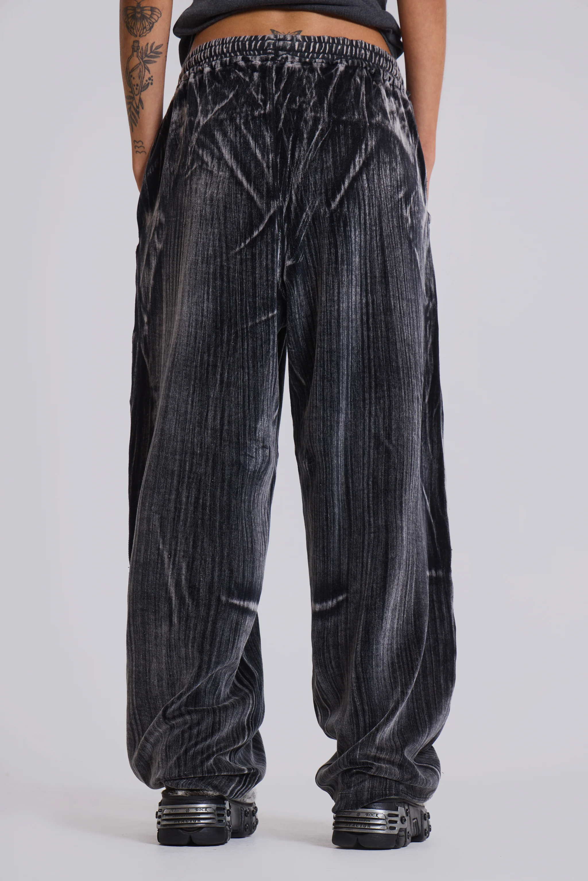 Crease Velour Baggy Monster Joggers - Image 3