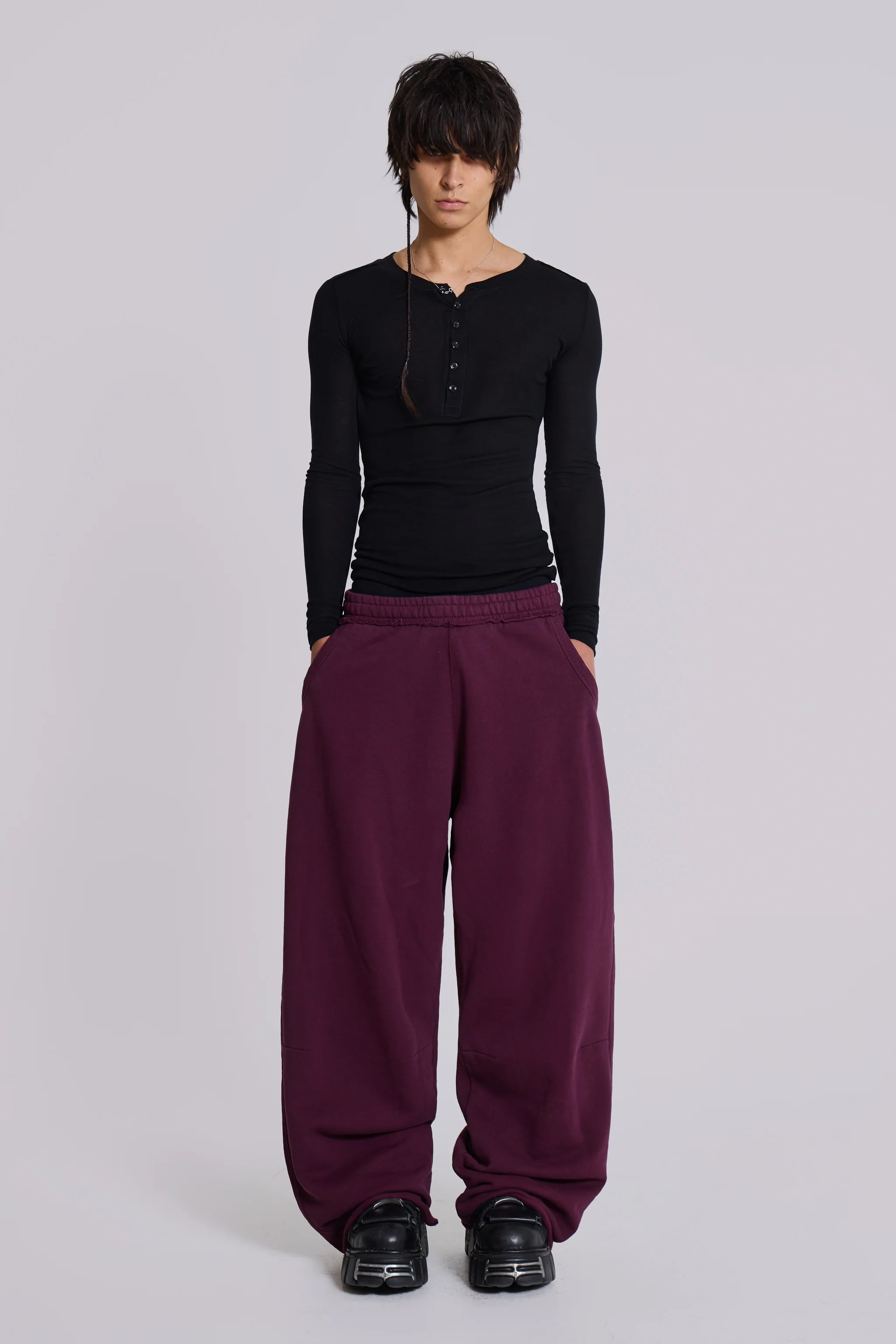 Dark Burgundy Monster Joggers - Image 3