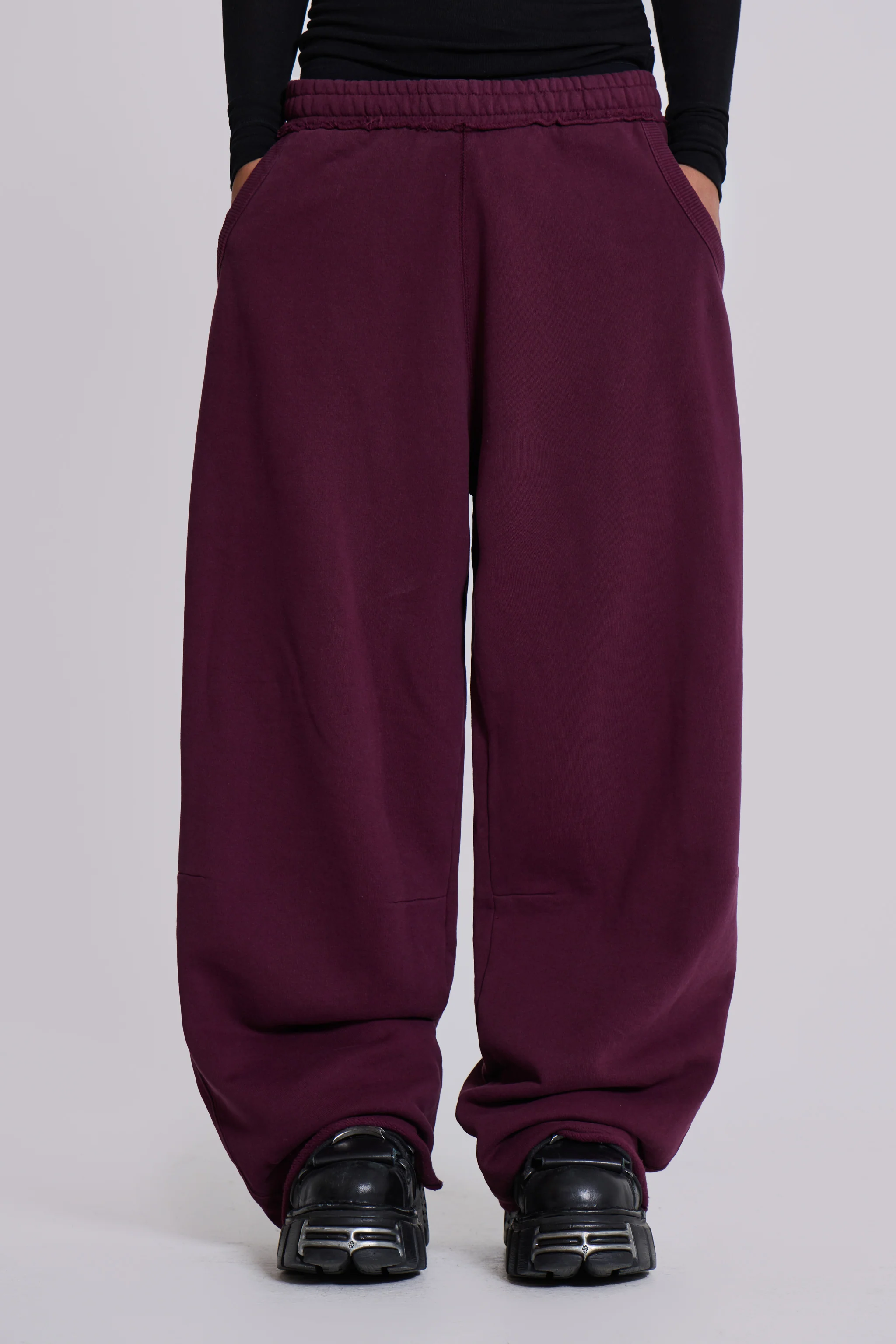 Dark Burgundy Monster Joggers - Image 4