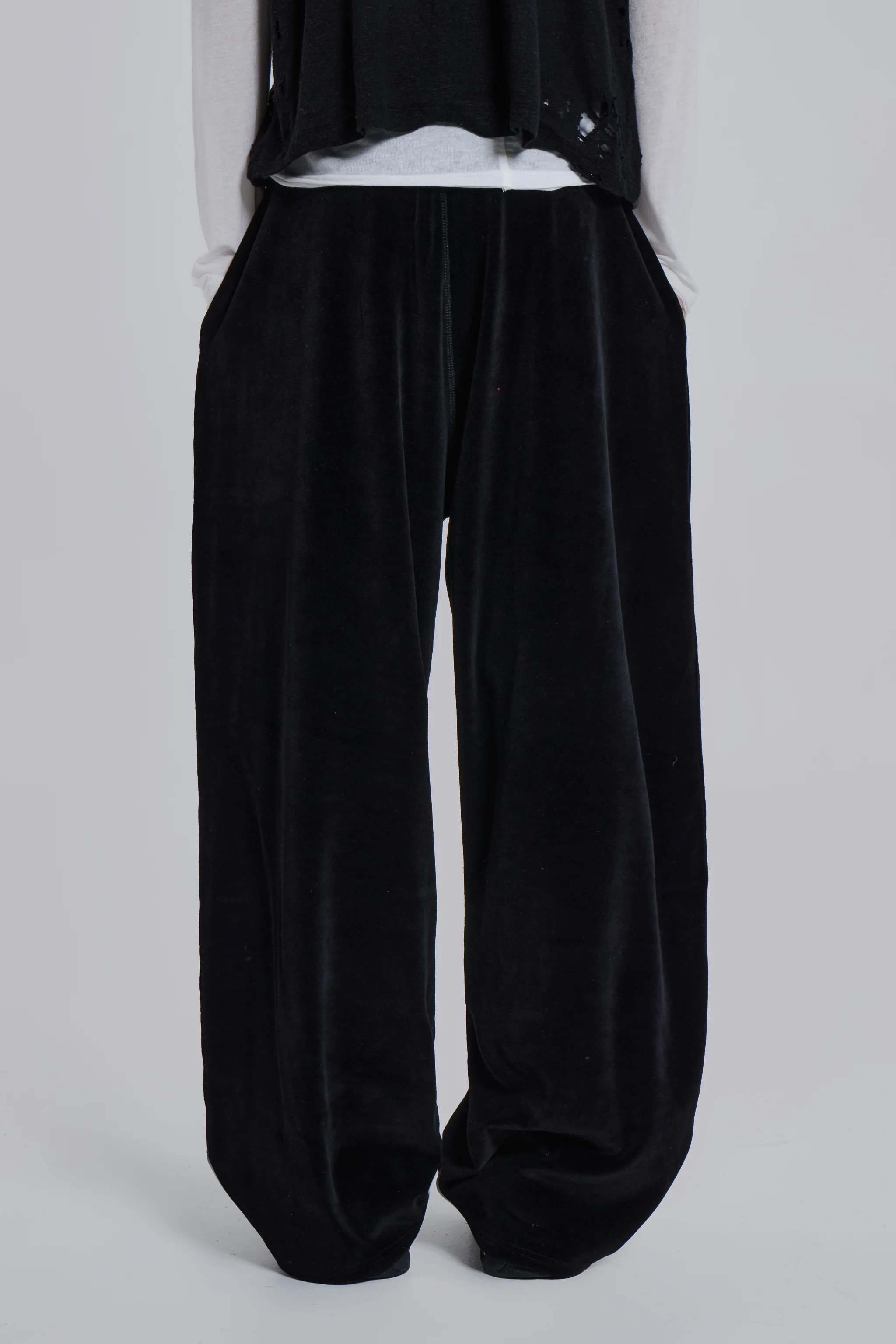 Denim Wash Velour Monster Jogger - Image 5