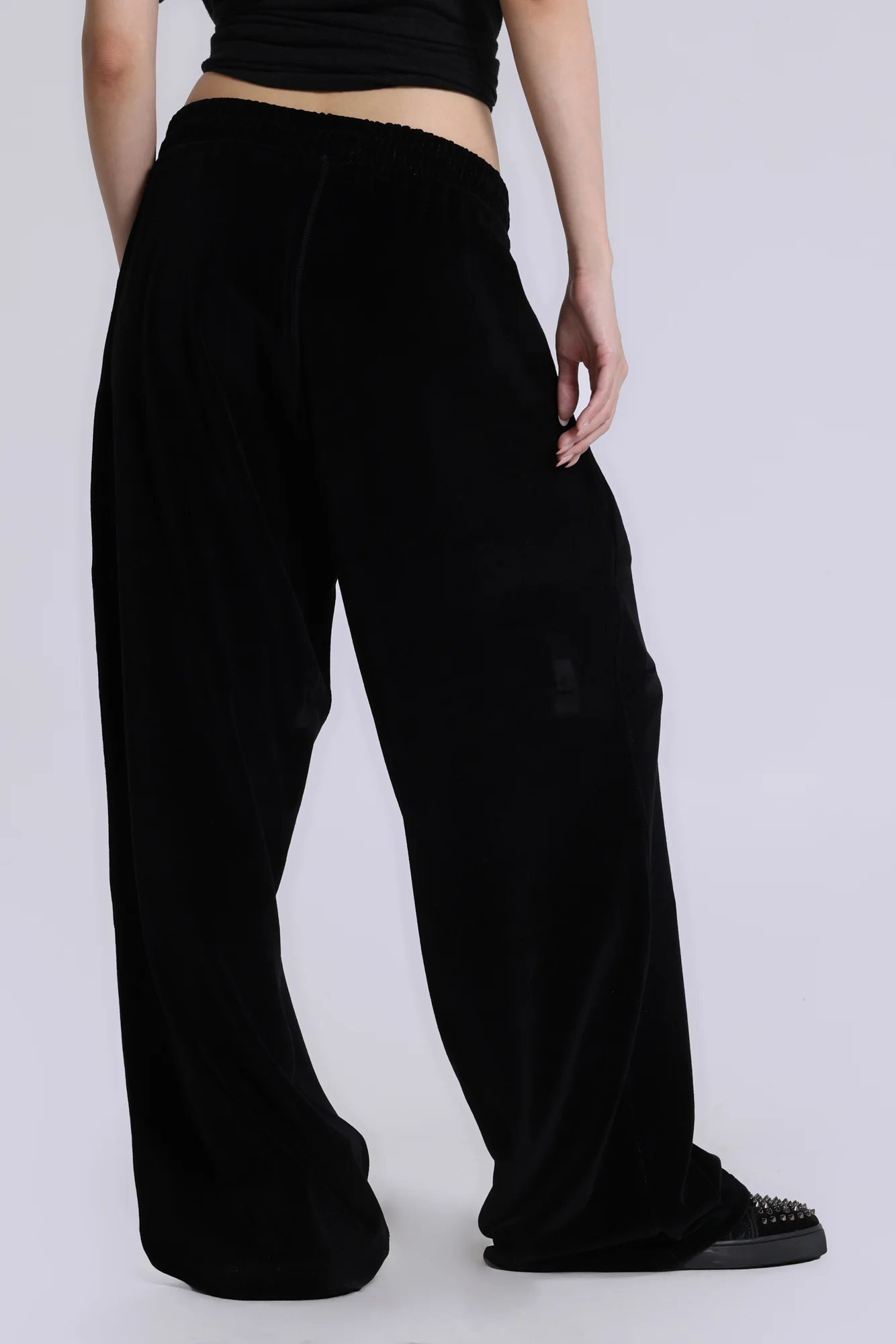 Denim Wash Velour Monster Joggers - Image 4