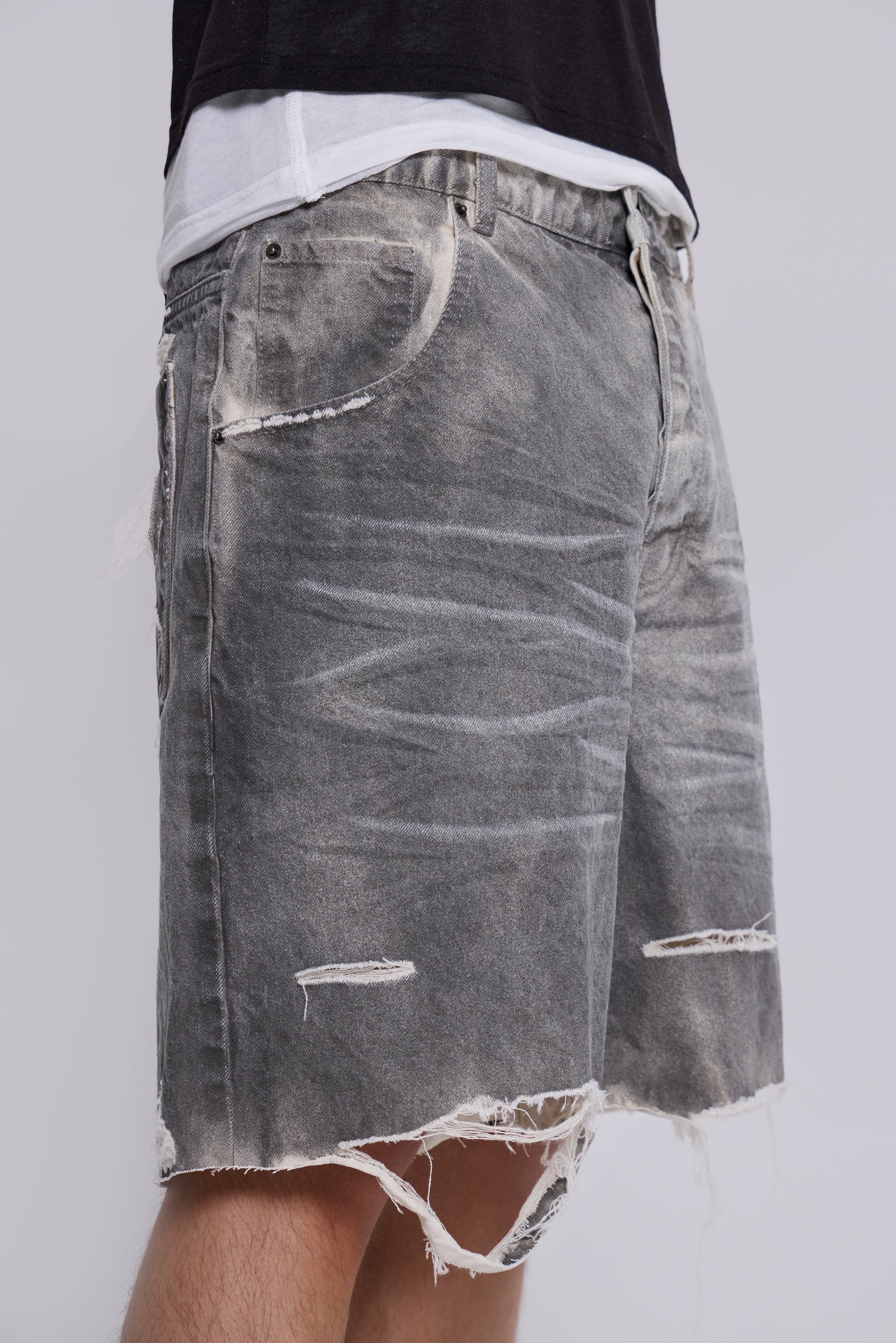 Dirty Studded Glasto Shorts - Image 7