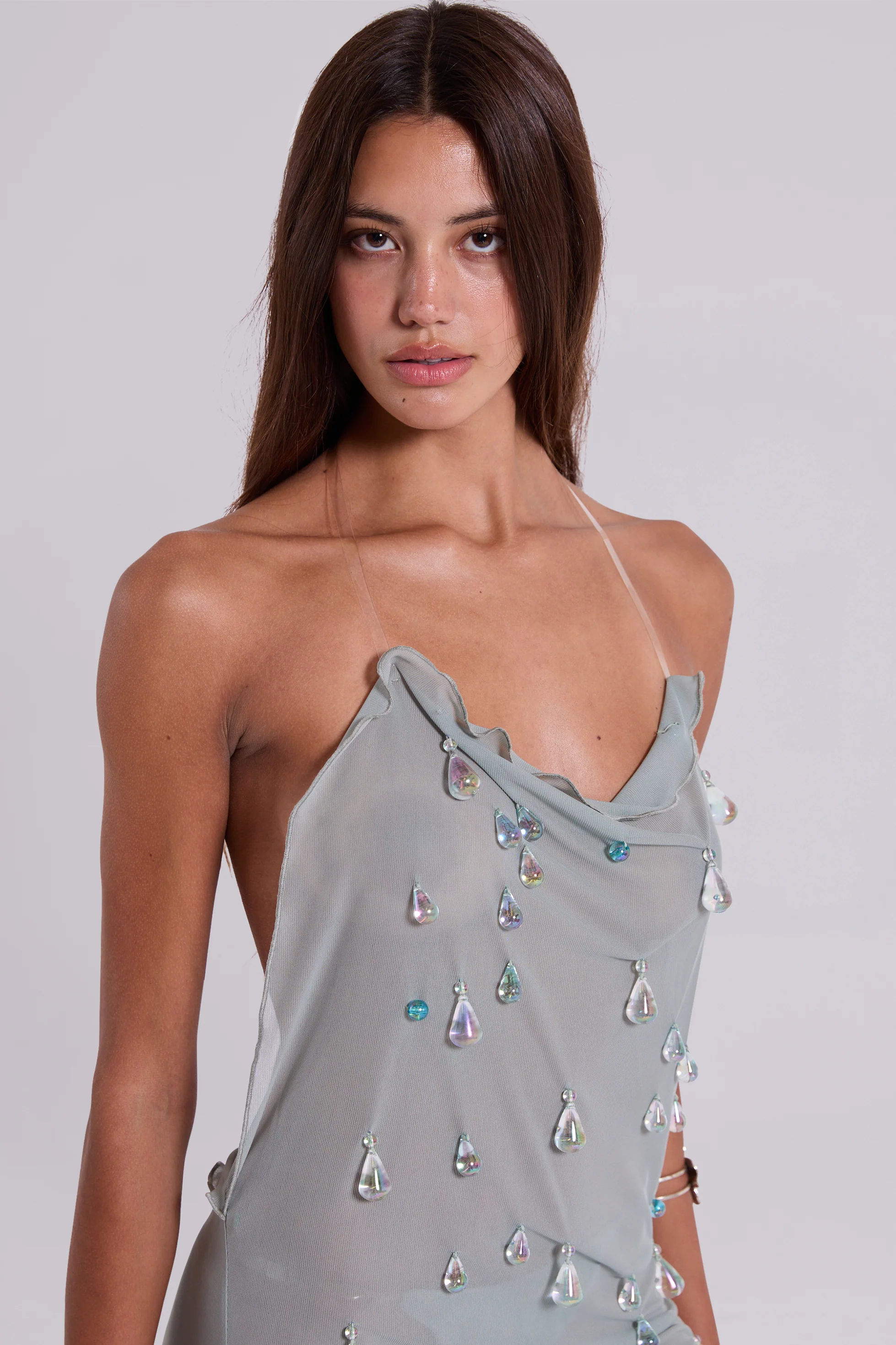 Droplet Illusion Mini Dress - Image 7