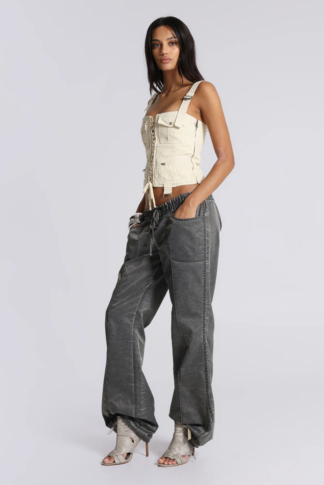 Ecru Cargo Corset - Image 11