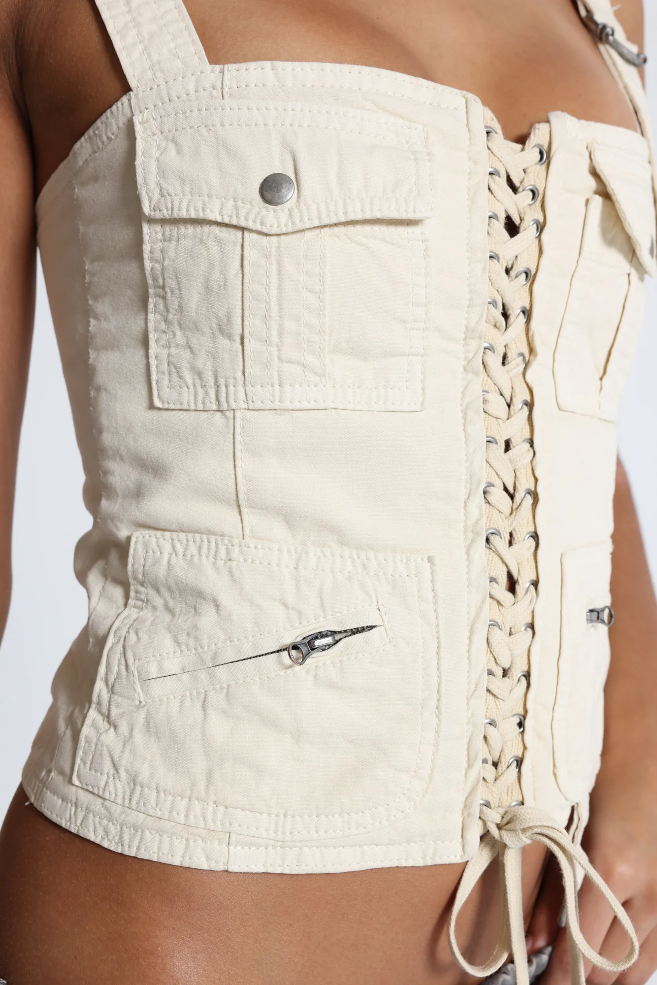 Ecru Cargo Corset - Image 5