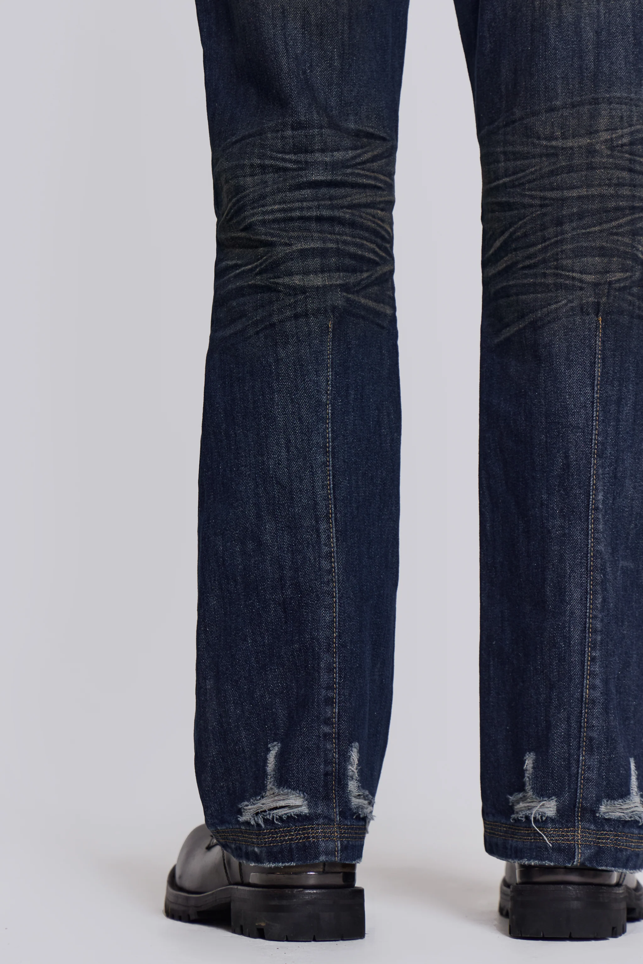 Embroidered Bass Flared Jeans - Image 4