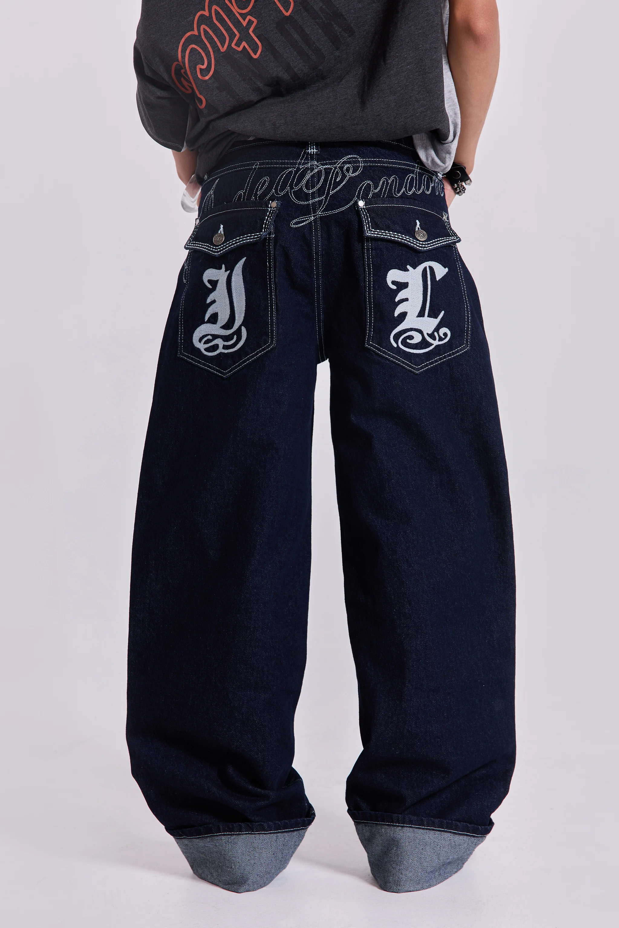 Sonic Embroidered Baggy Jeans - Image 19