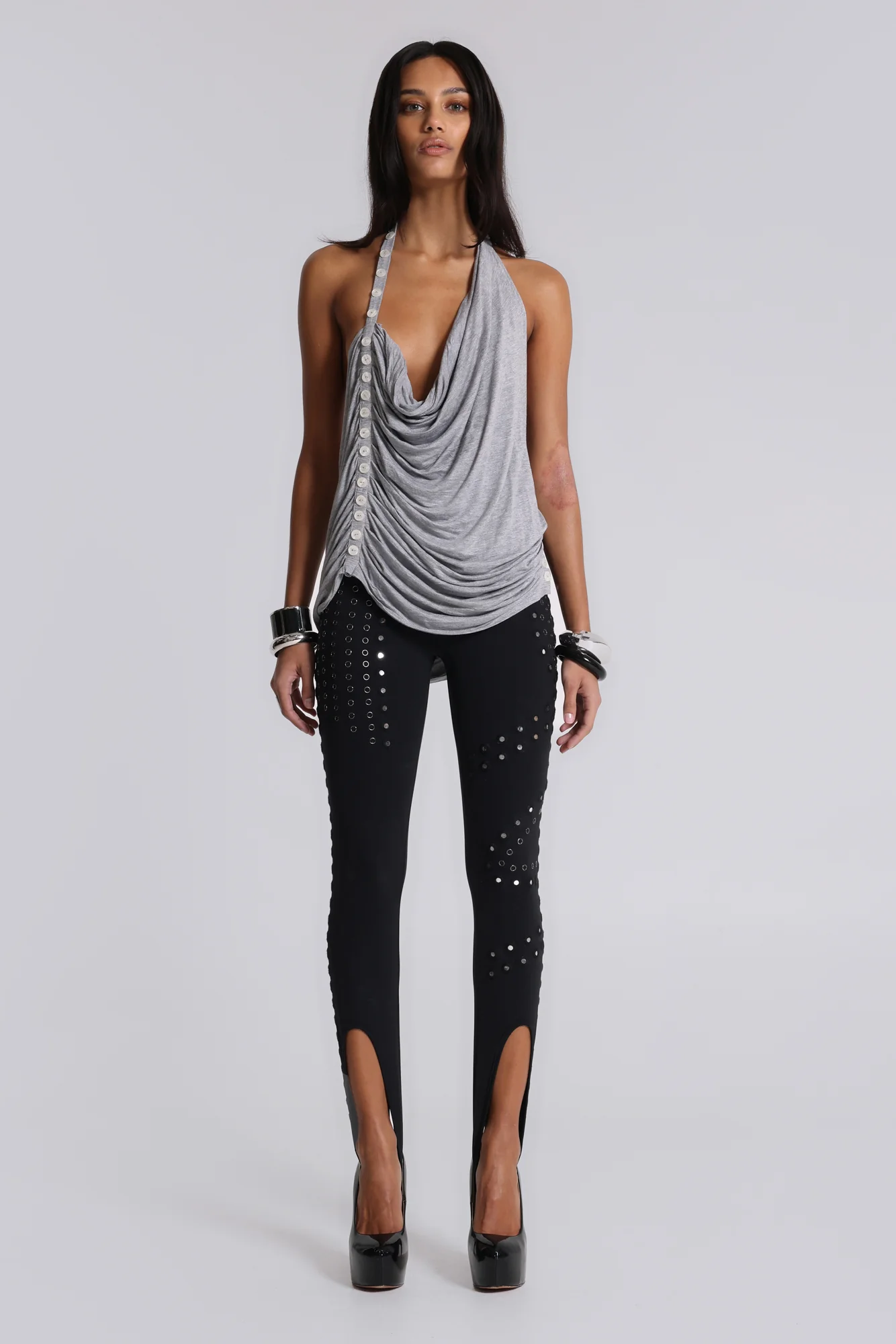 Equora Embellished Stirrup Leggings - Image 11