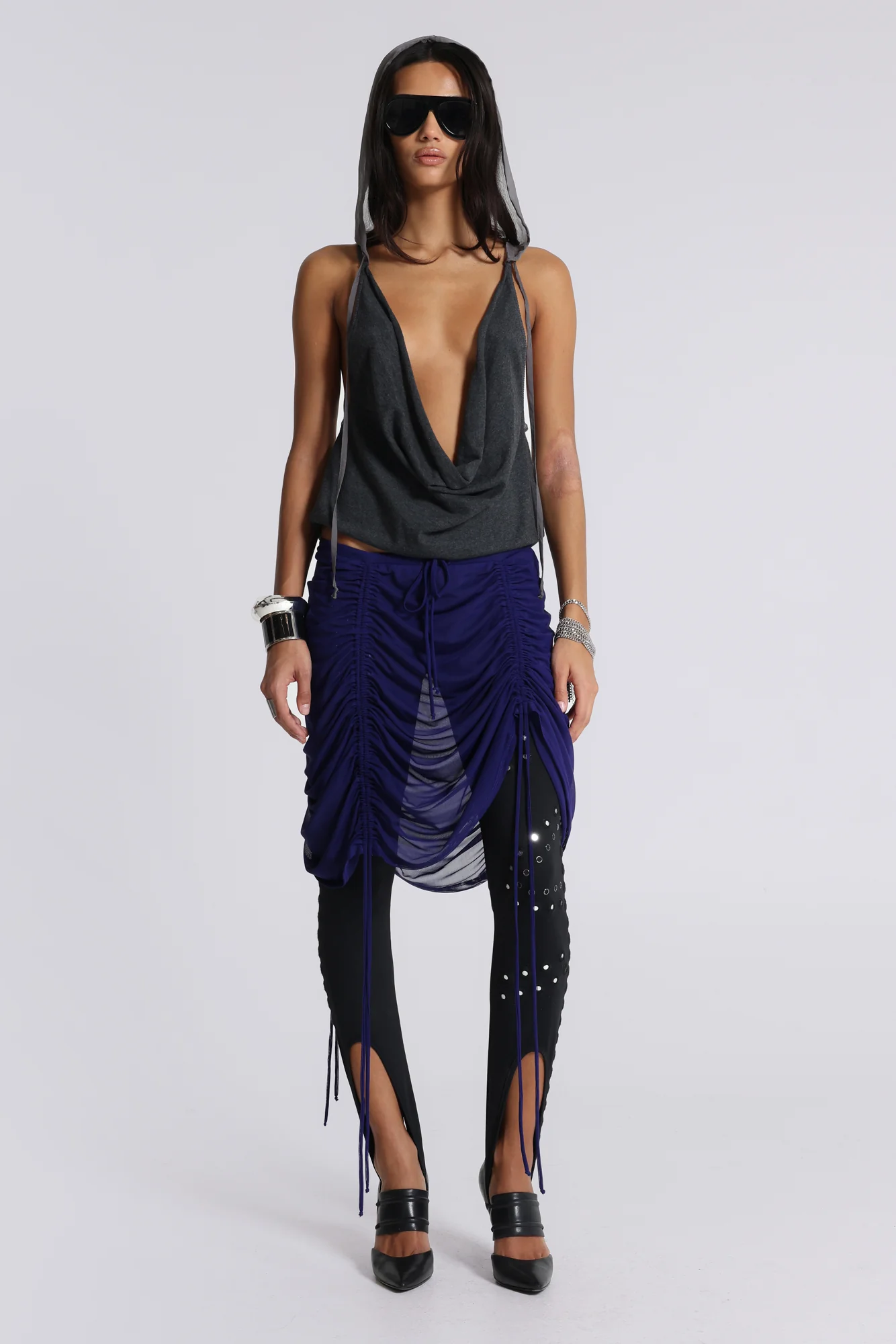 Equora Embellished Stirrup Leggings - Image 16