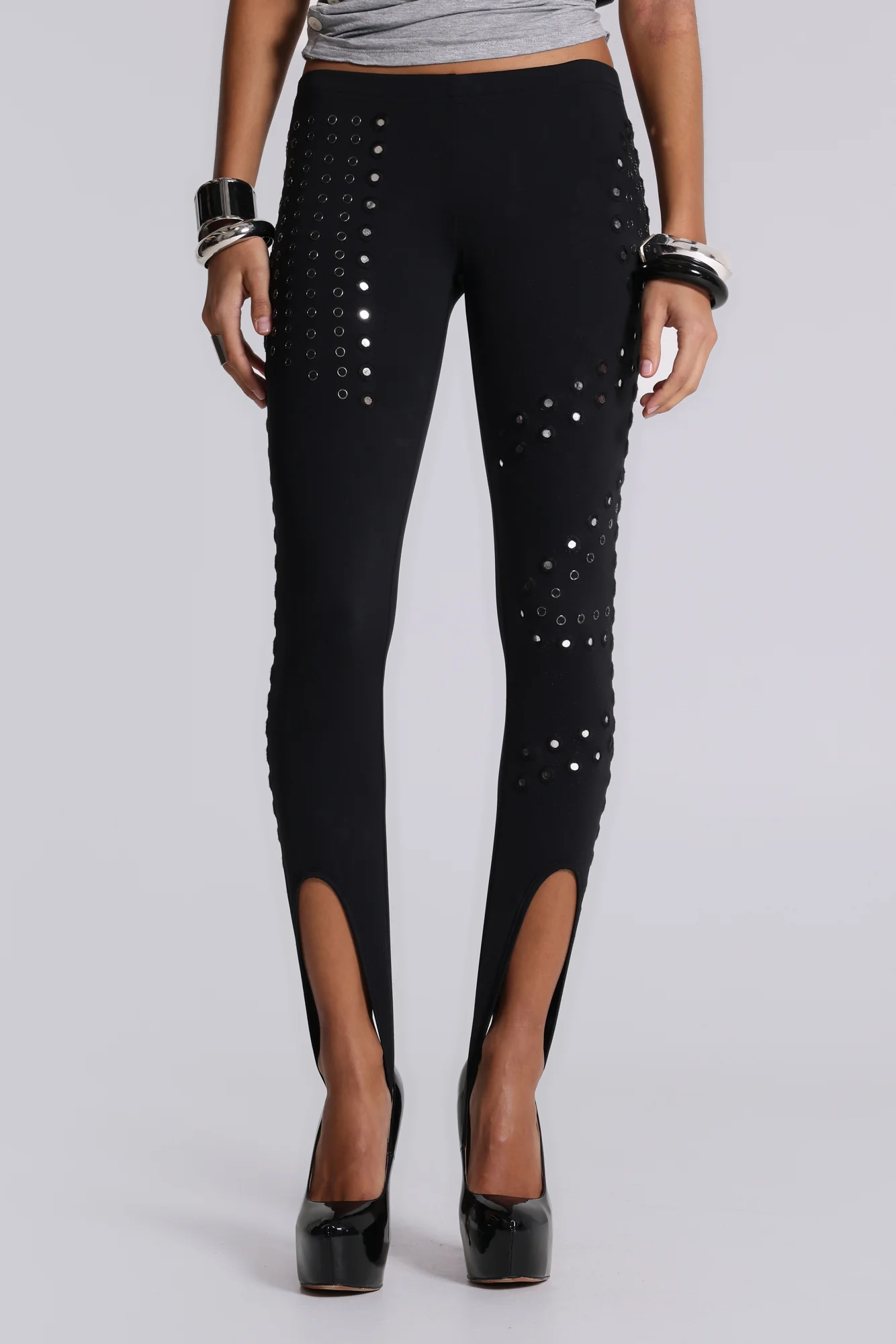 Equora Embellished Stirrup Leggings - Image 4