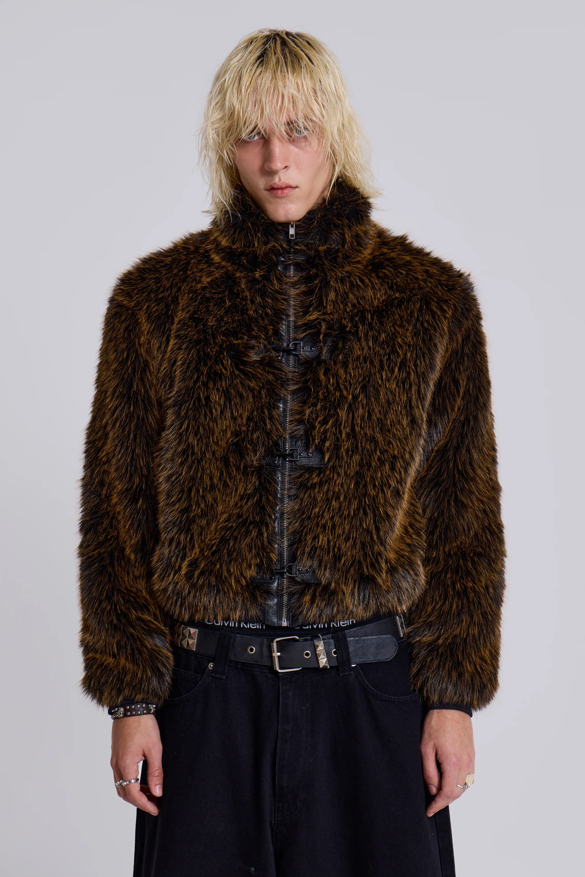 Brown Mendoza Faux Fur Jacket - Image 10