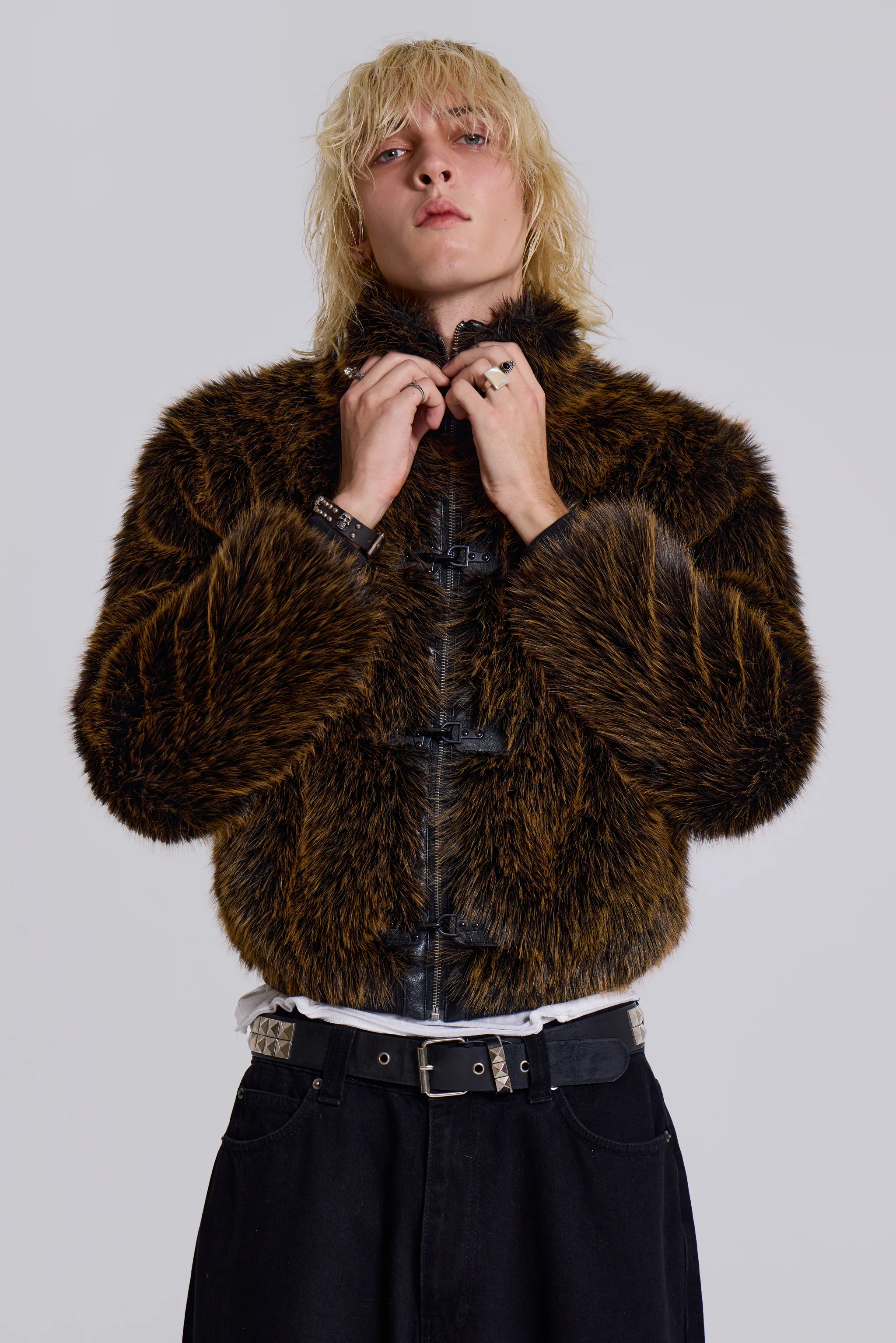 Brown Mendoza Faux Fur Jacket - Image 13