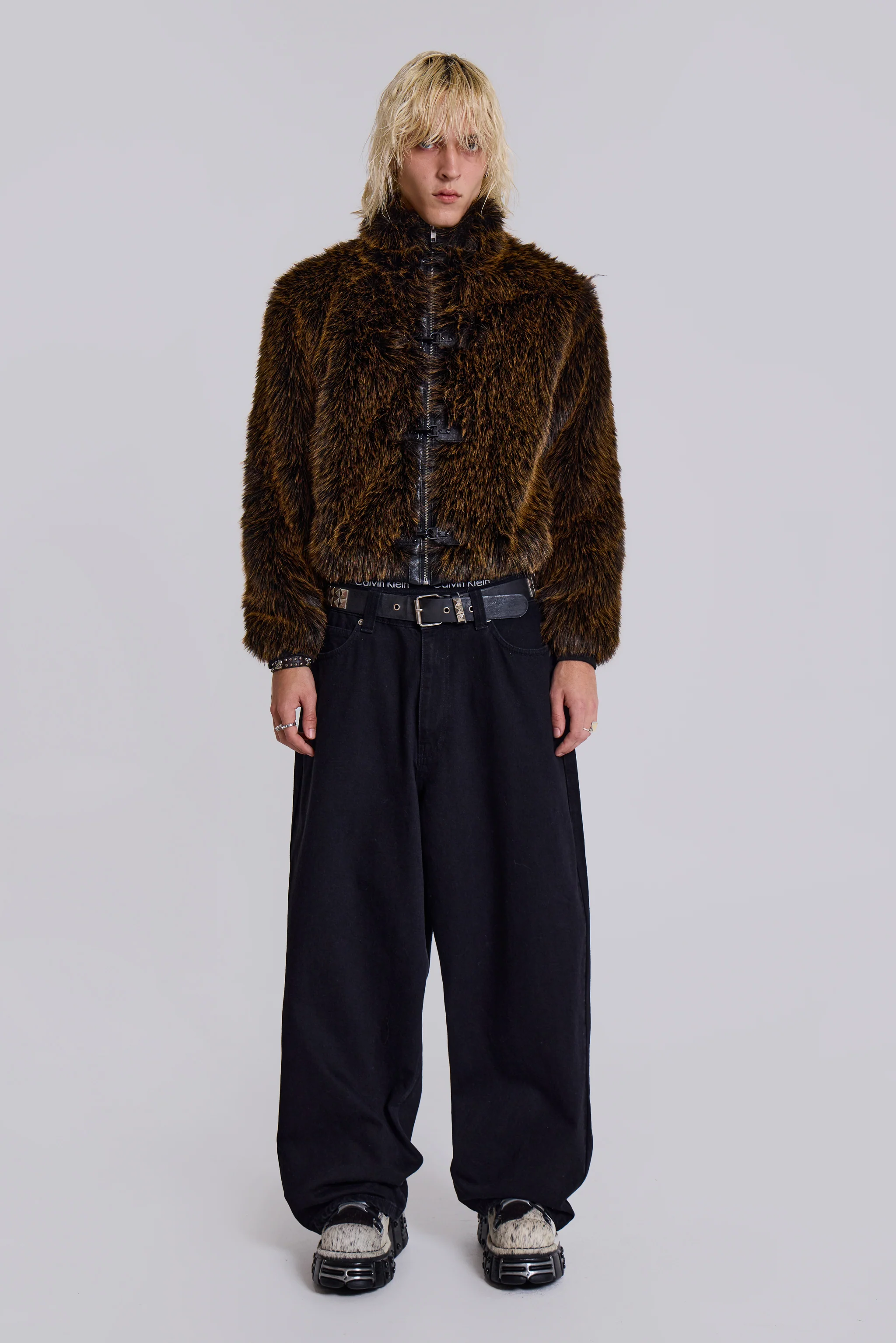 Brown Mendoza Faux Fur Jacket - Image 15