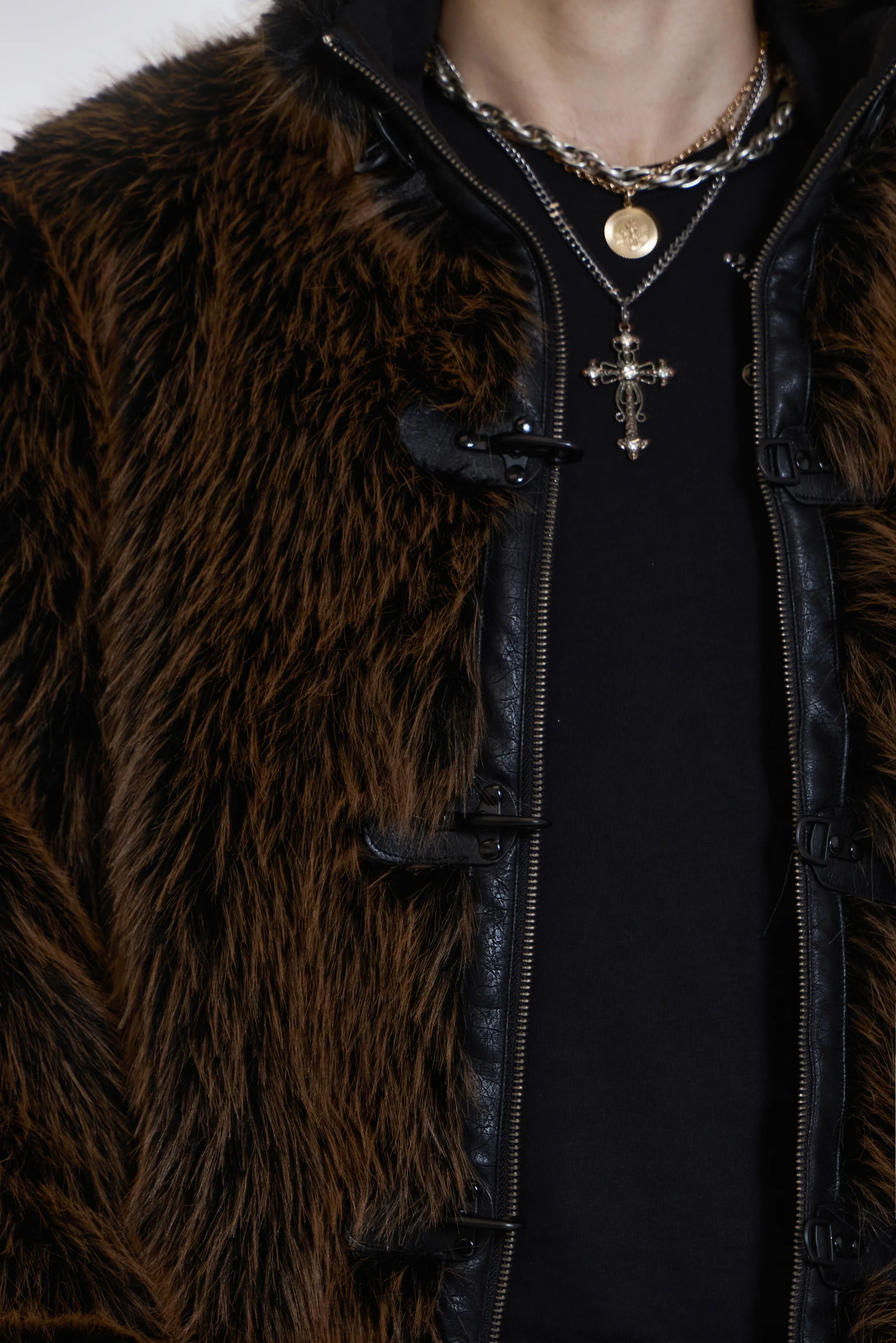 Brown Mendoza Faux Fur Jacket - Image 4