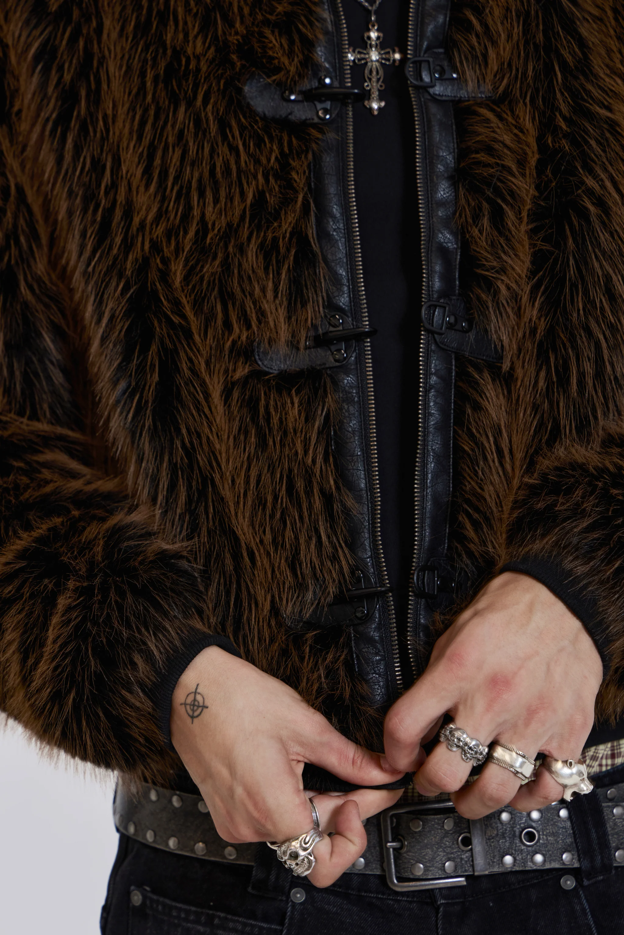 Brown Mendoza Faux Fur Jacket - Image 7