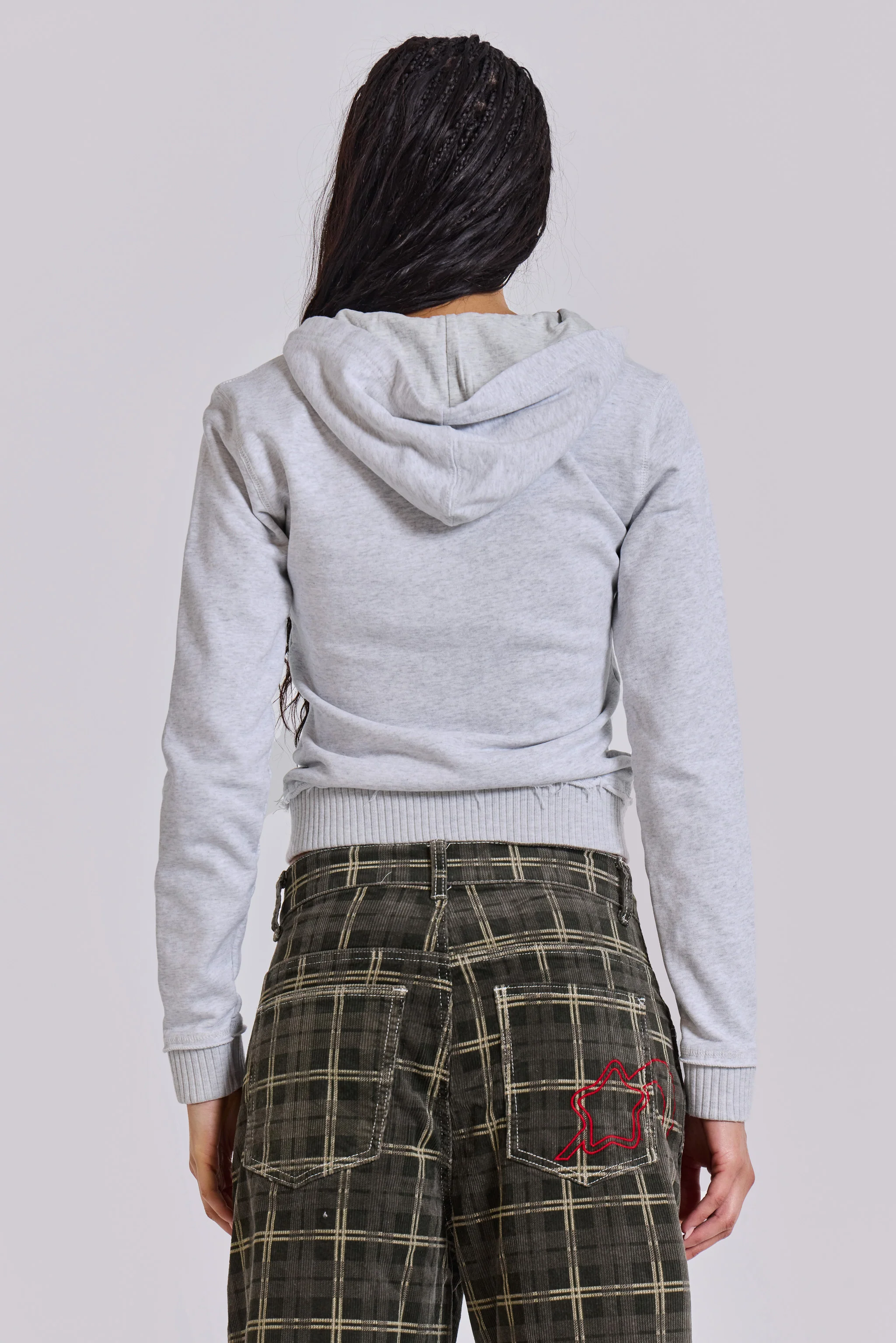 Grey Marl Military Monster Hoodie - Image 8