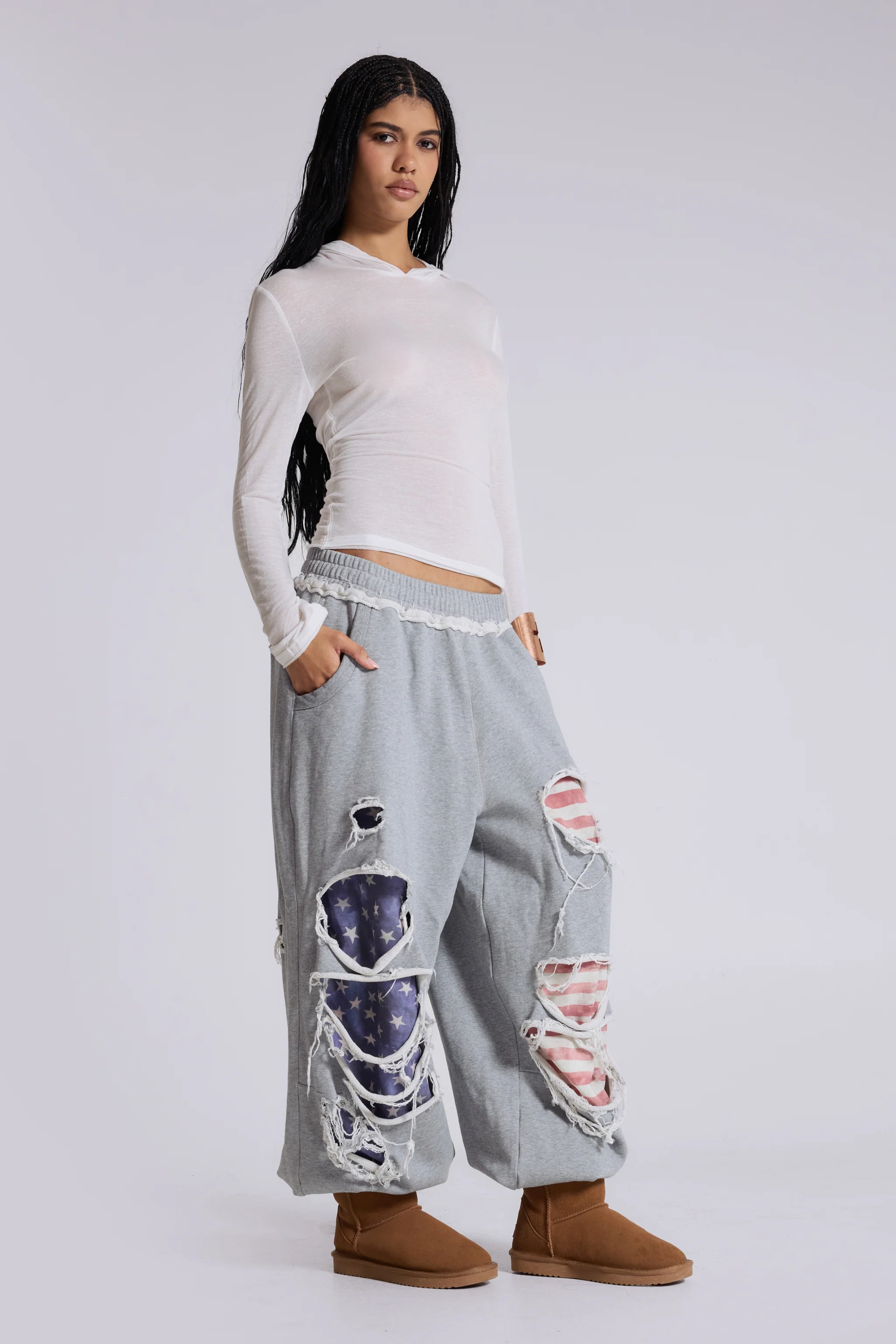 Stars and Stripes Distressed Monster Joggers - Image 8