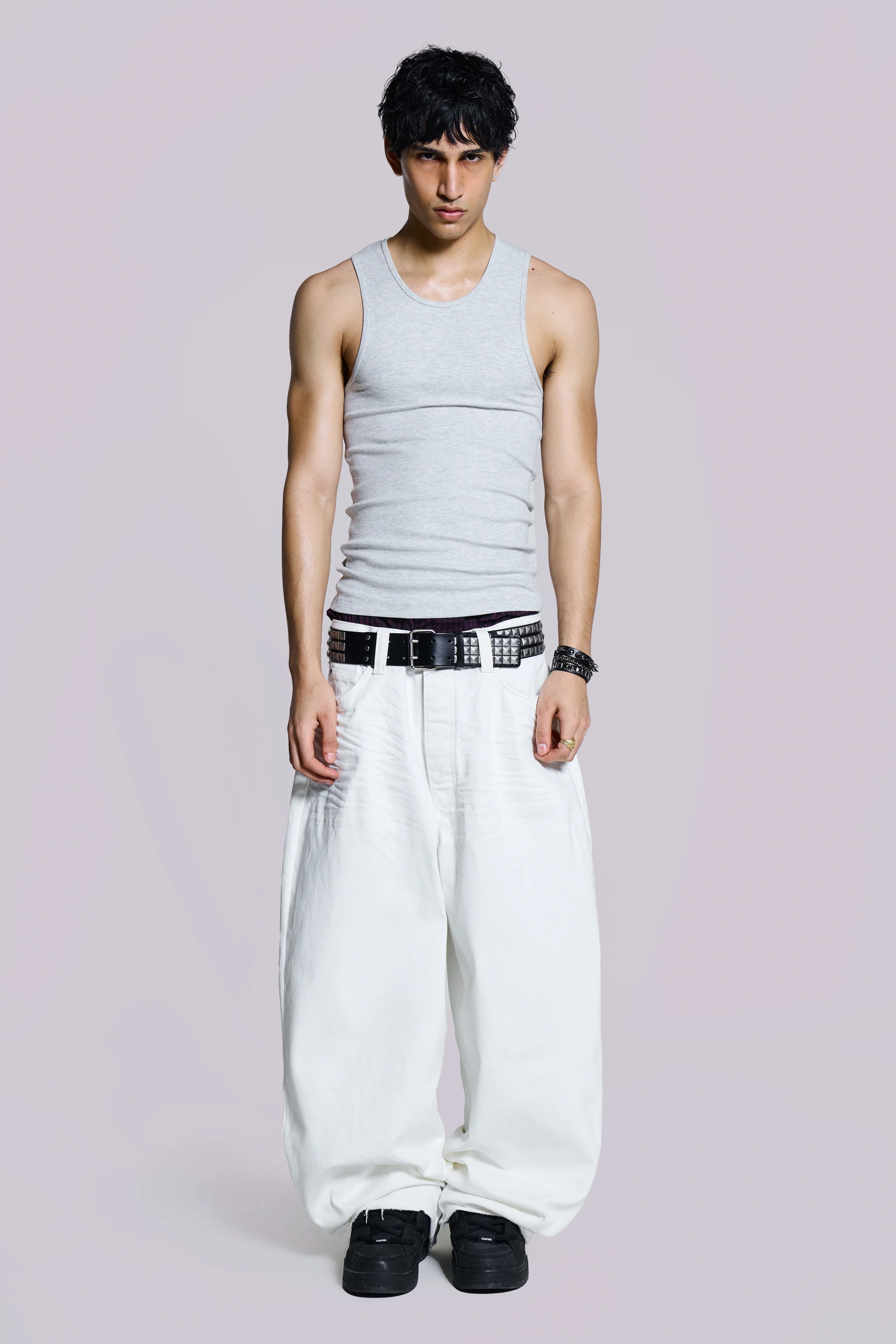 Grey Rib Longline Vest - Image 5