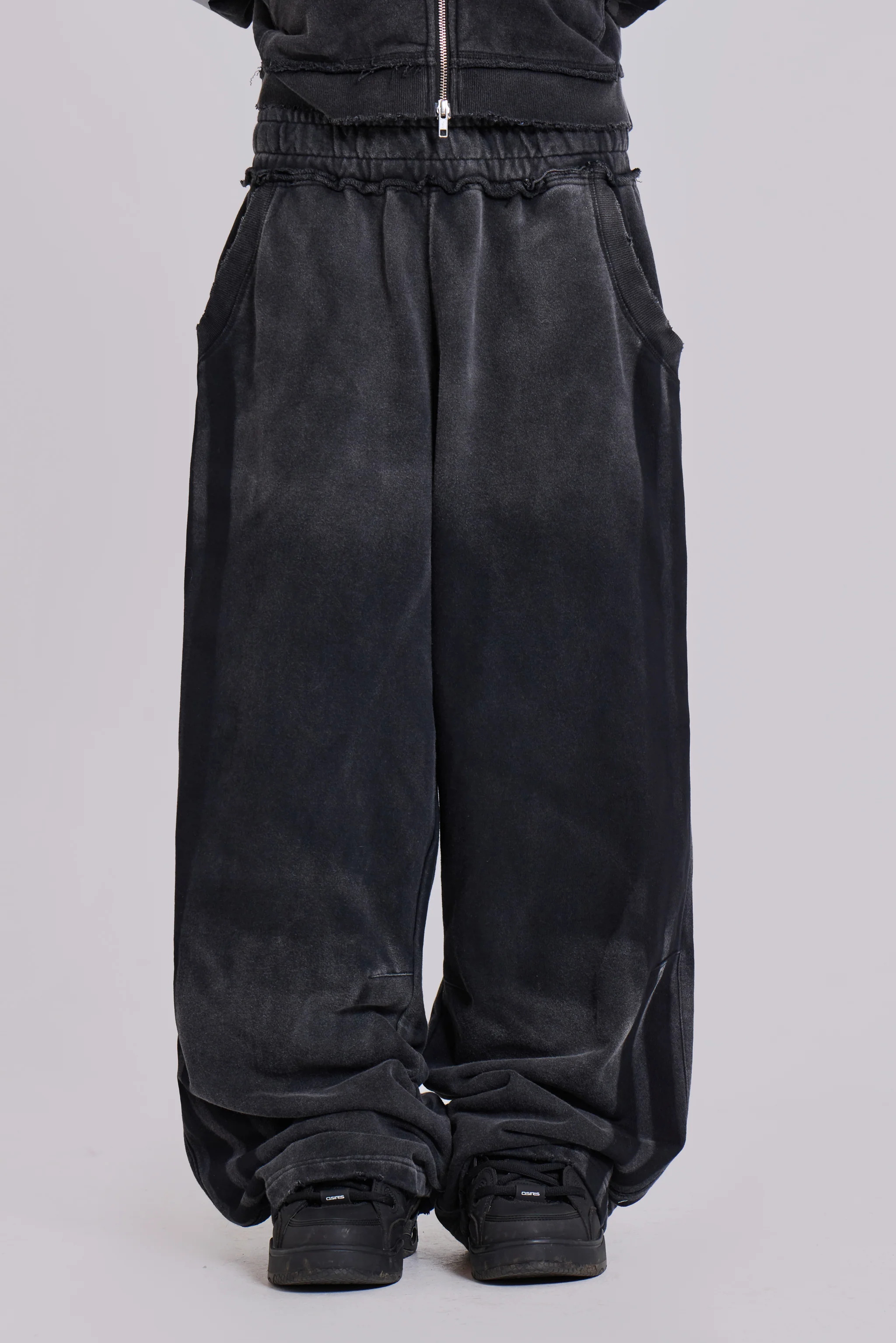 Grey Sporty Baggy Monster Joggers