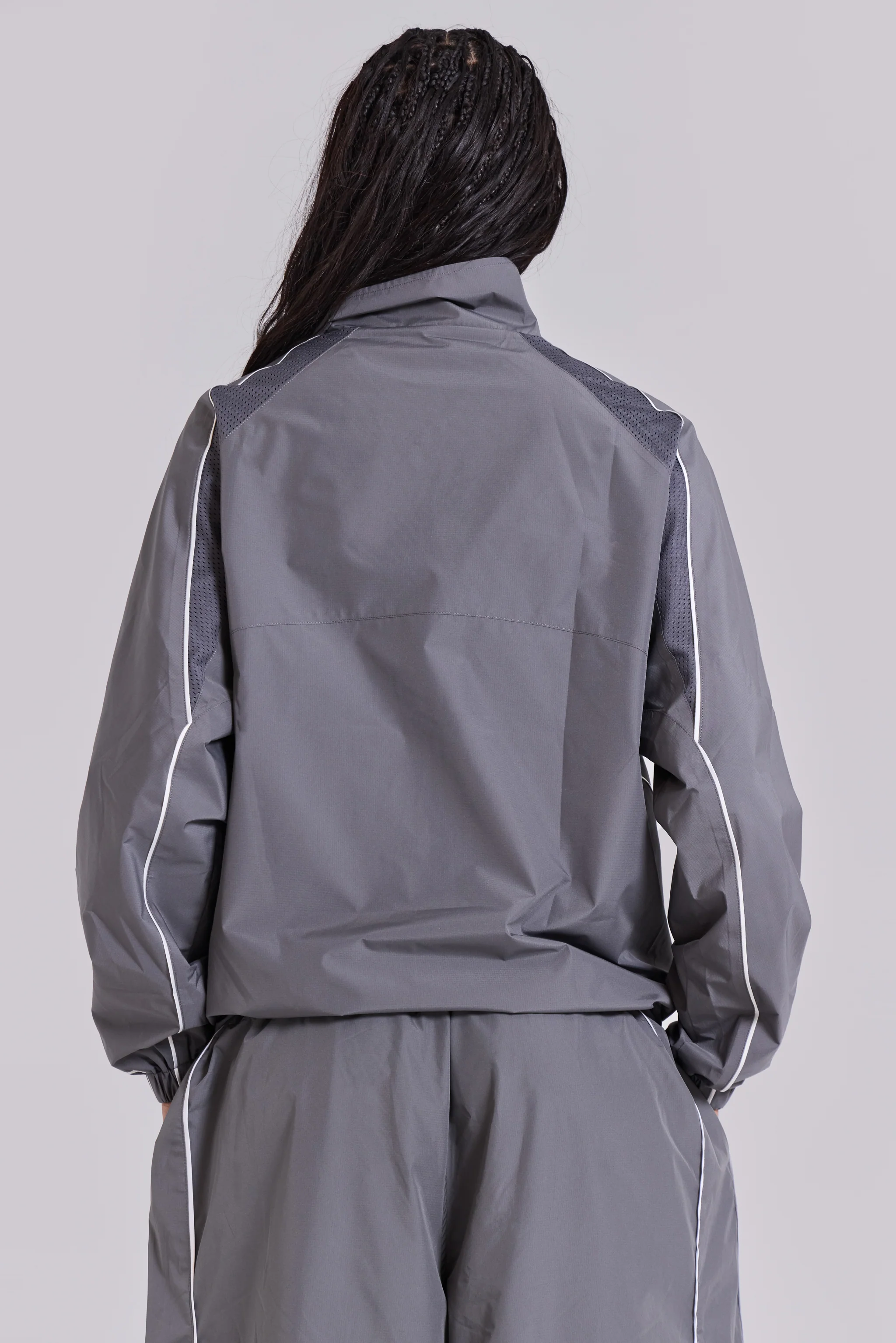 Grey Vapor Tracksuit Top - Image 5