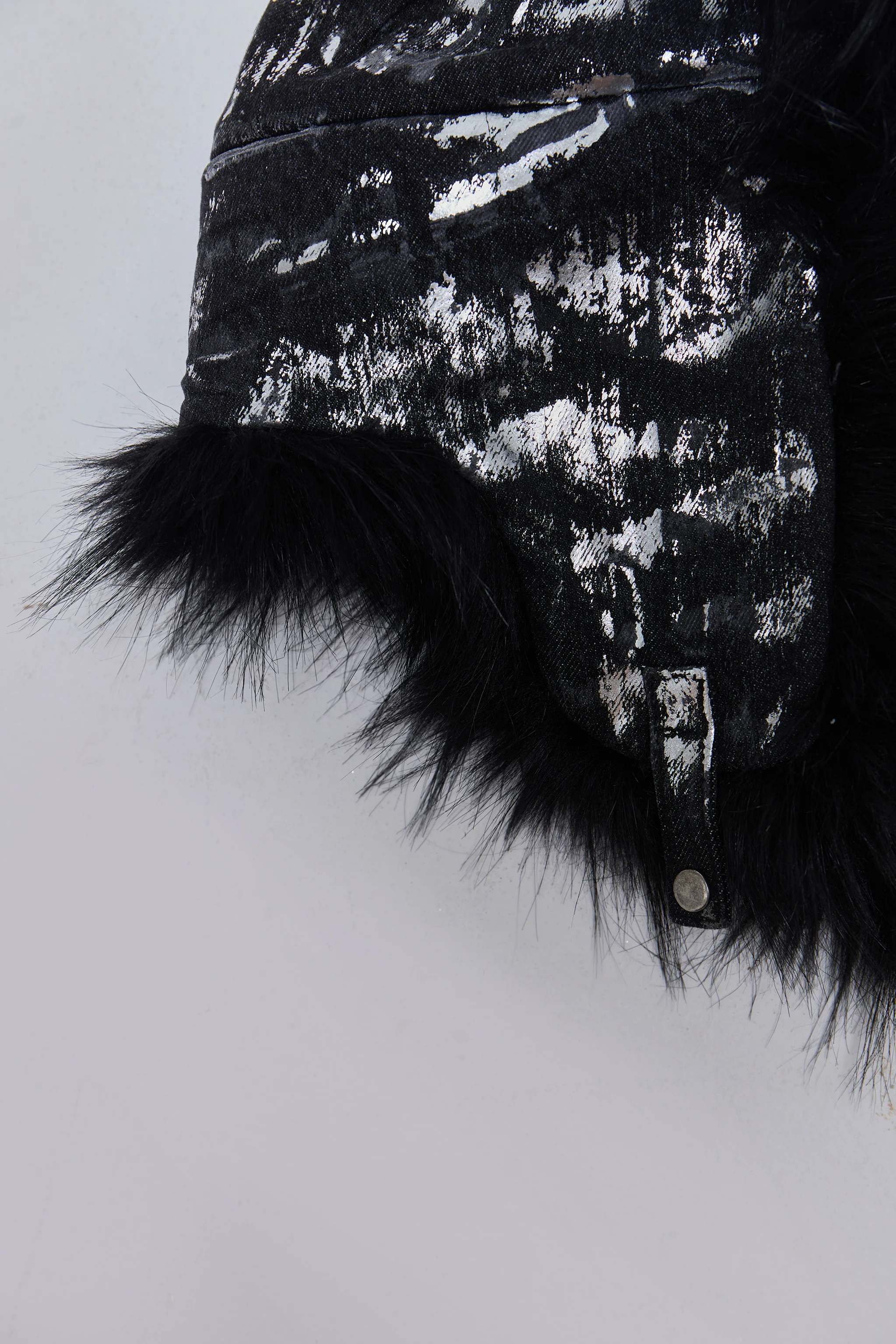 Gunmetal Denim Trapper Hat - Image 5