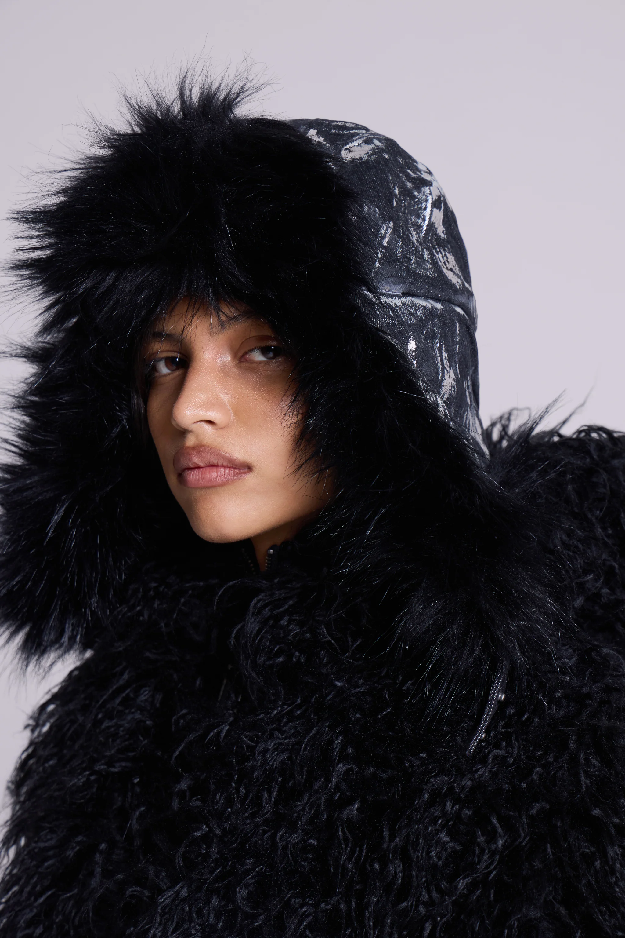 Gunmetal Denim Trapper Hat - Image 2