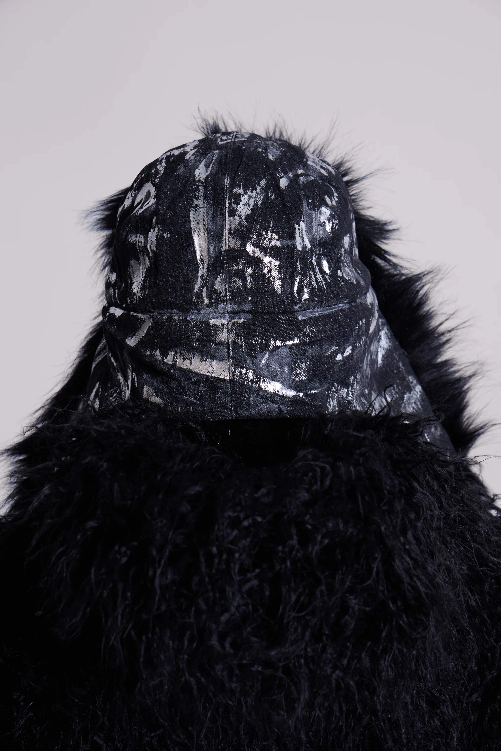 Gunmetal Denim Trapper Hat - Image 3
