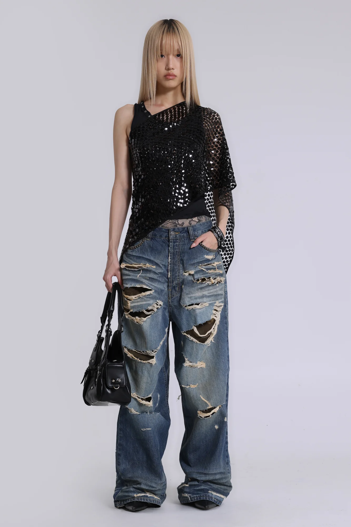 Hidden Camo Ripped XL Colossus Jeans - Image 3