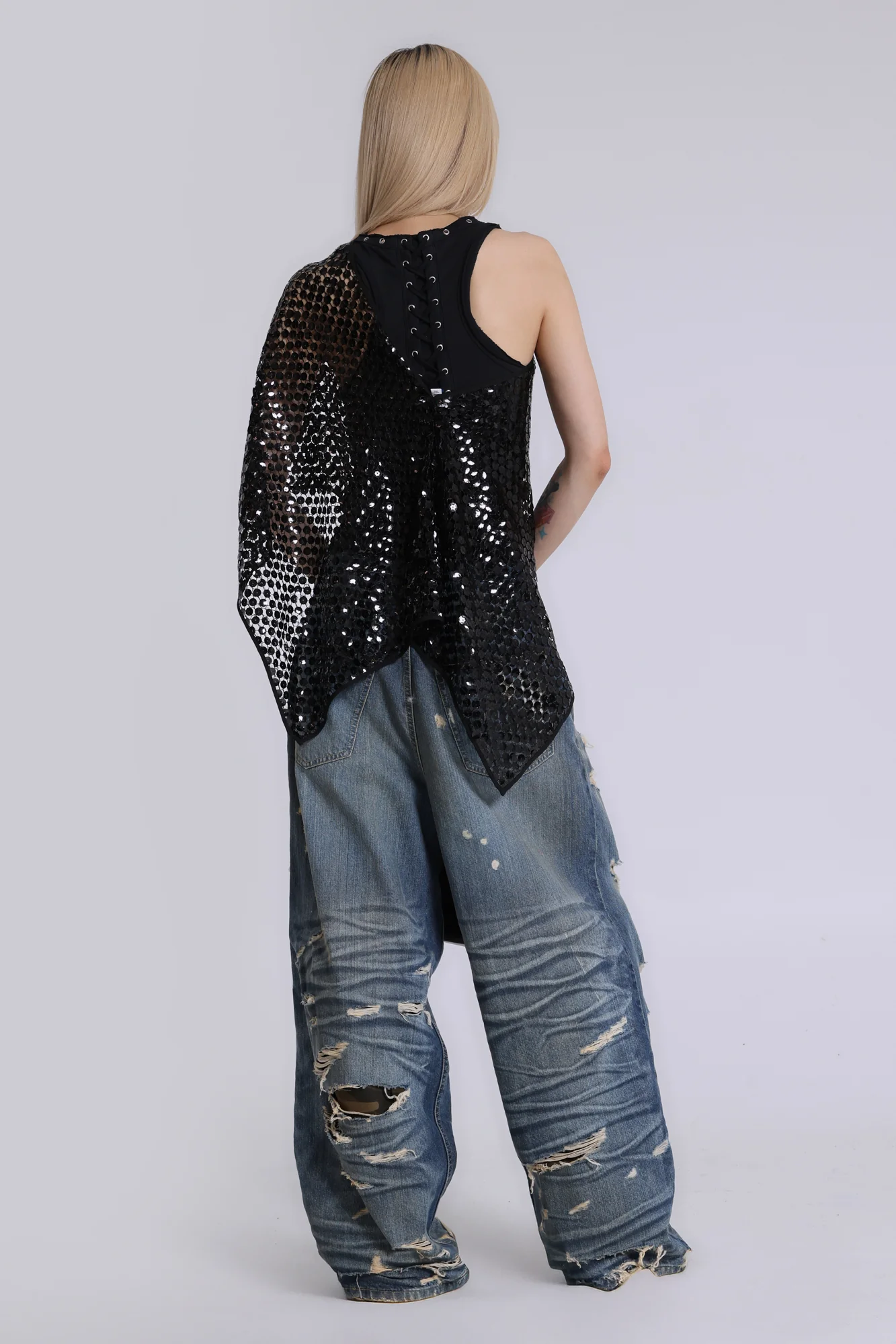 Hidden Camo Ripped XL Colossus Jeans - Image 6