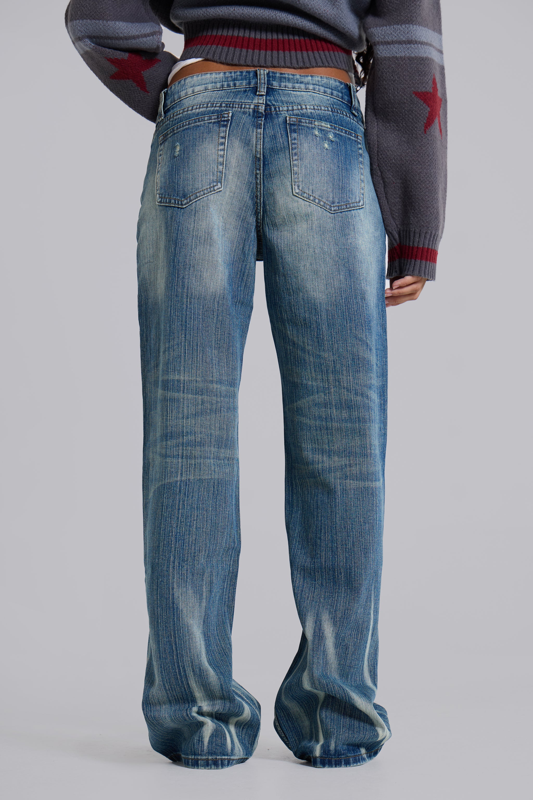 Hunter Loose Straight Leg Jeans in Blue Wash - Image 5