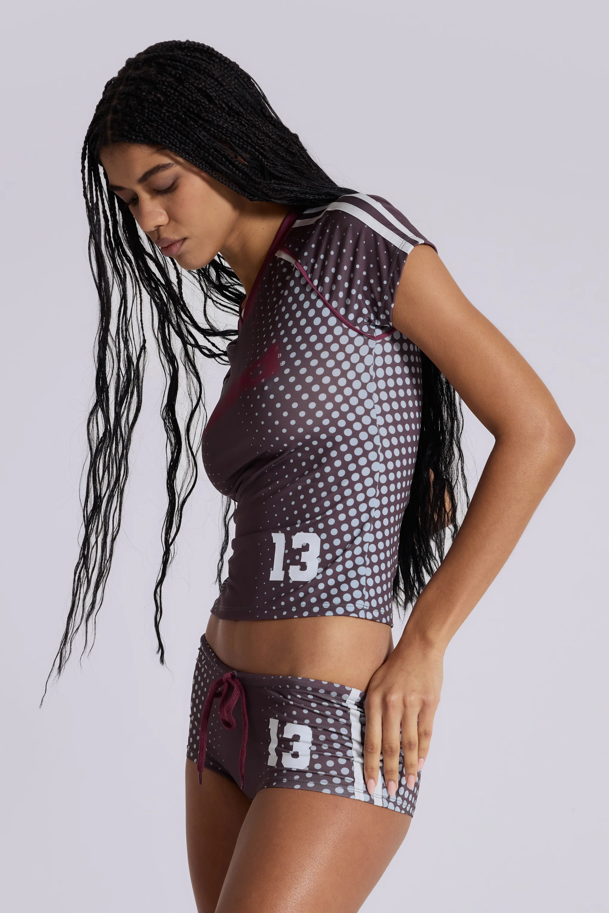 Illusion No.13 Football Baby Tee - Image 5
