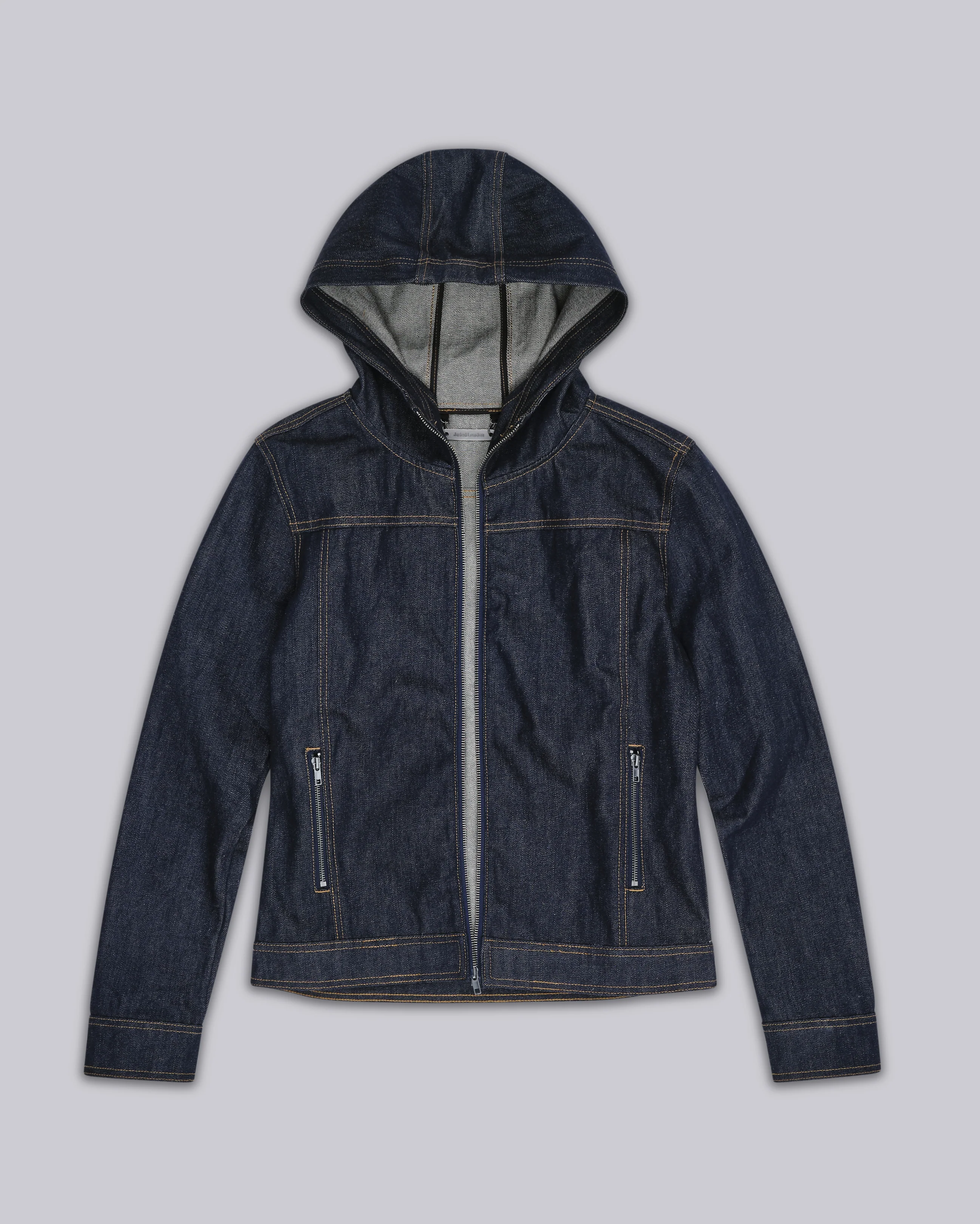Indigo Bedrock Denim Jacket - Image 12