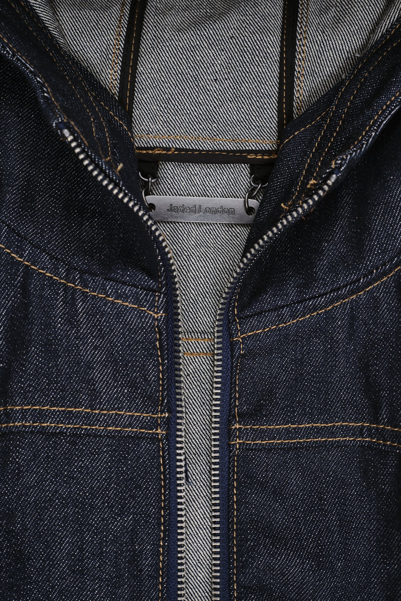 Indigo Bedrock Denim Jacket - Image 13