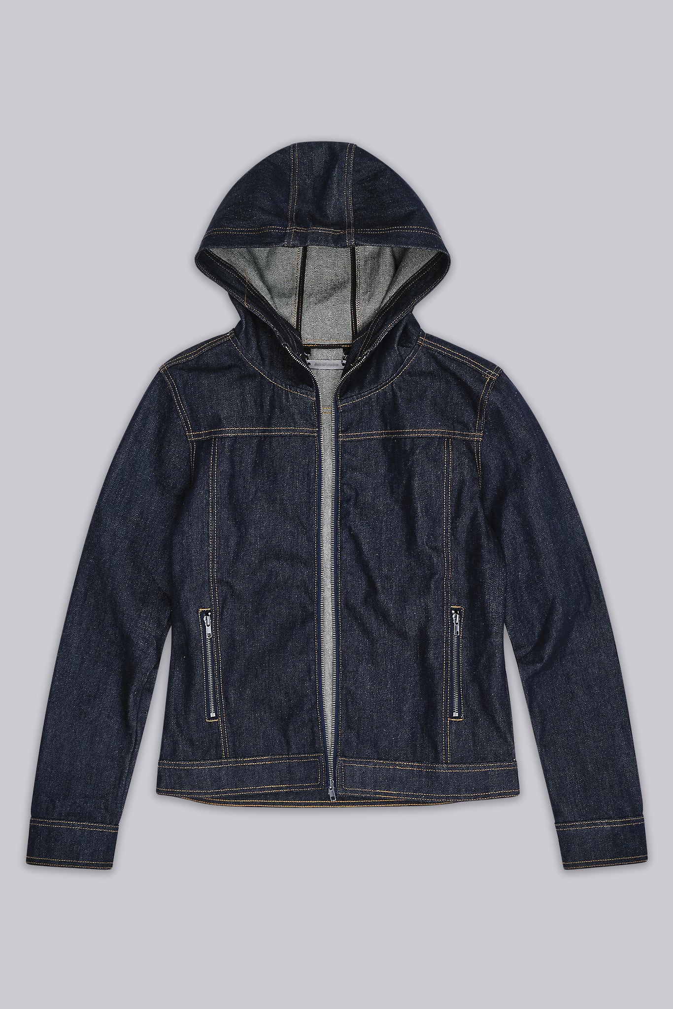 Indigo Bedrock Denim Jacket - Image 3