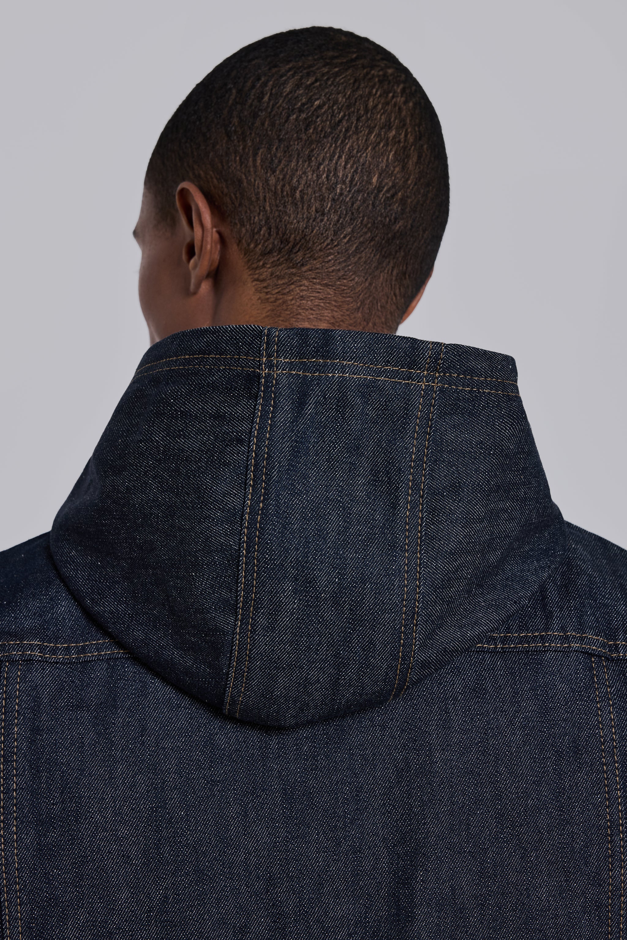Indigo Bedrock Denim Jacket - Image 5