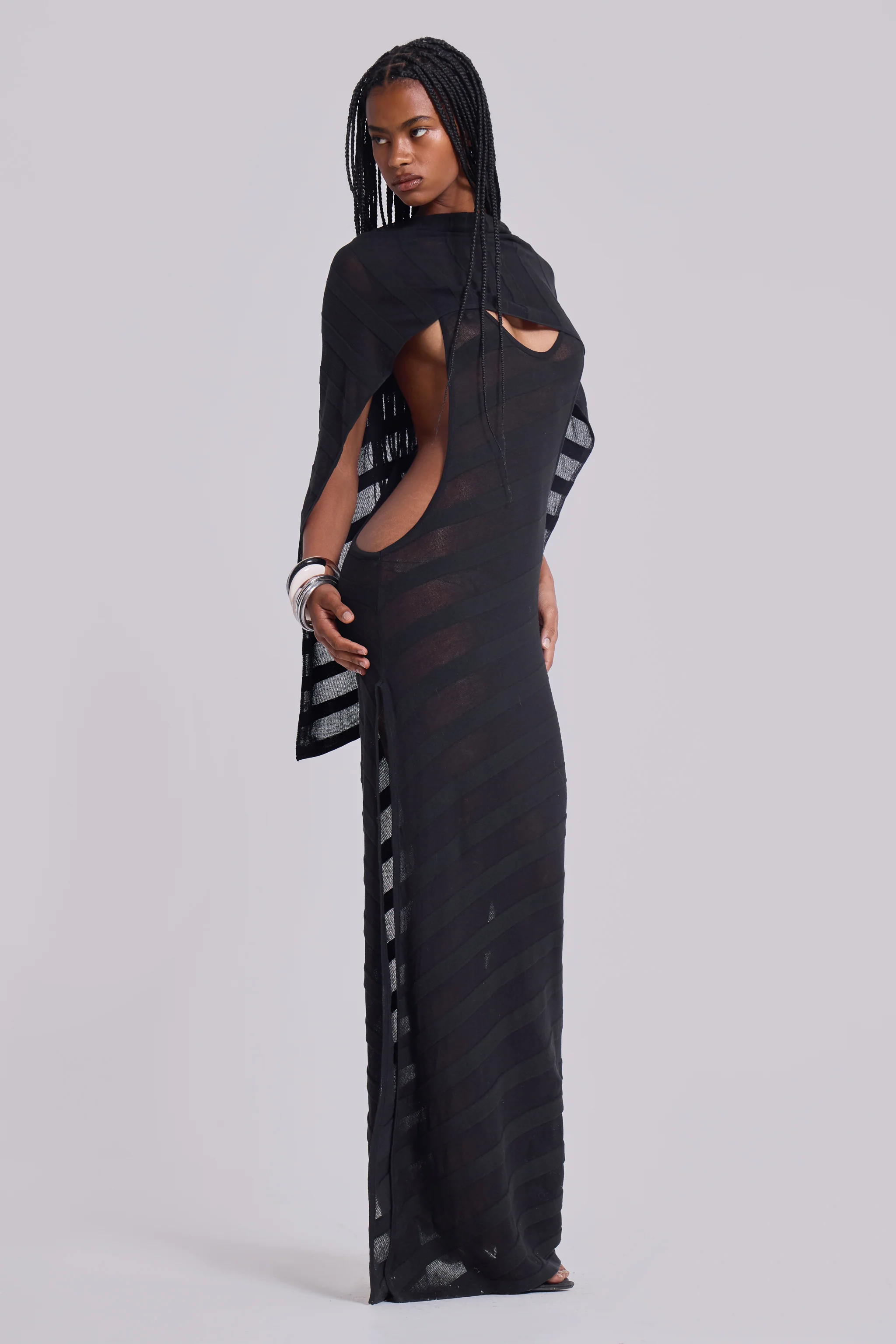 Infinity Multiway Cape in Noir - Image 2