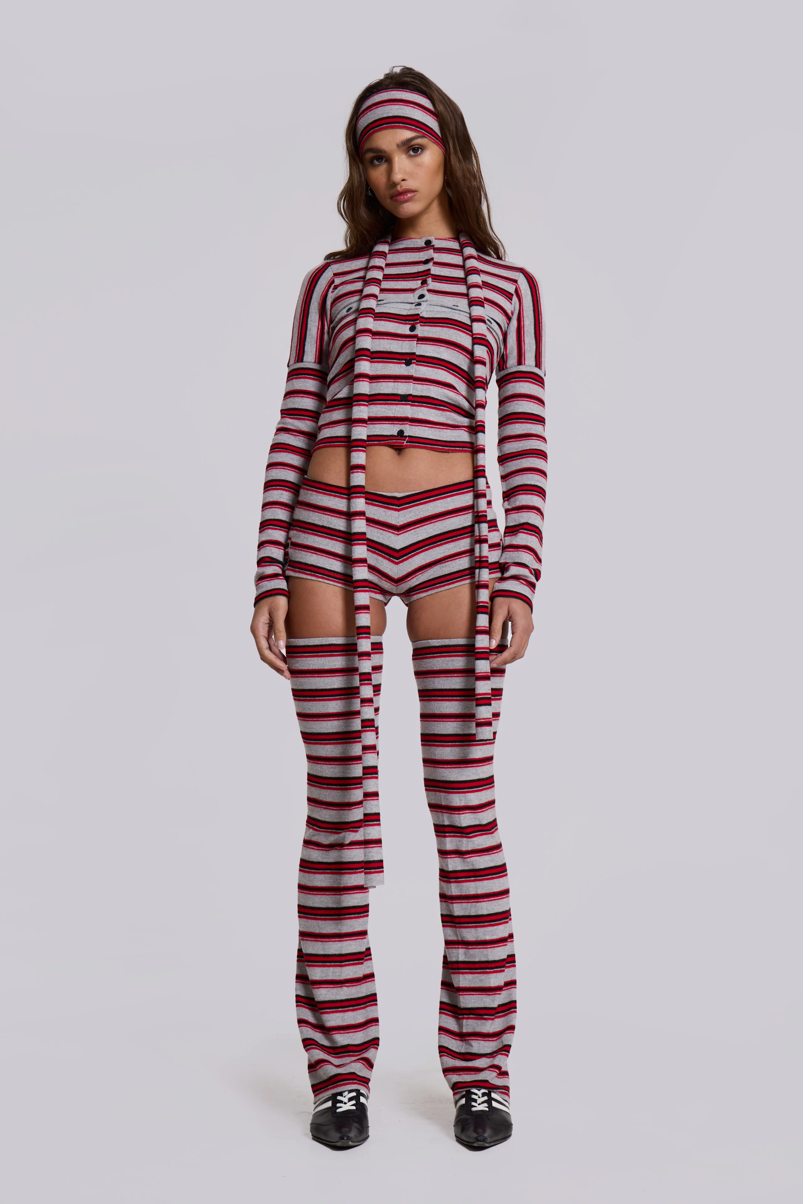 Isla Stripe Mini Shorts - Image 4