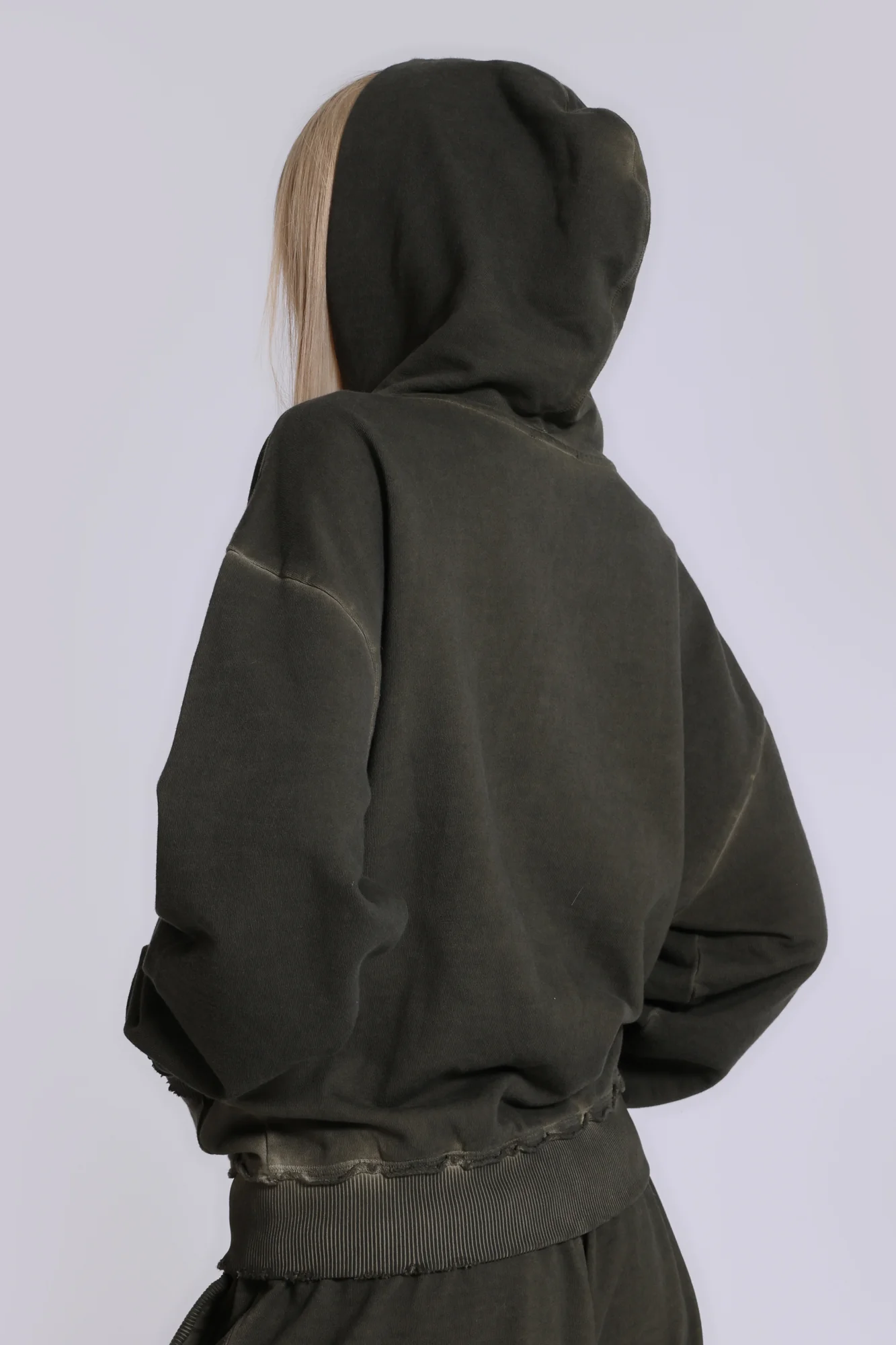 Khaki Oversized Monster Hoodie - Image 3