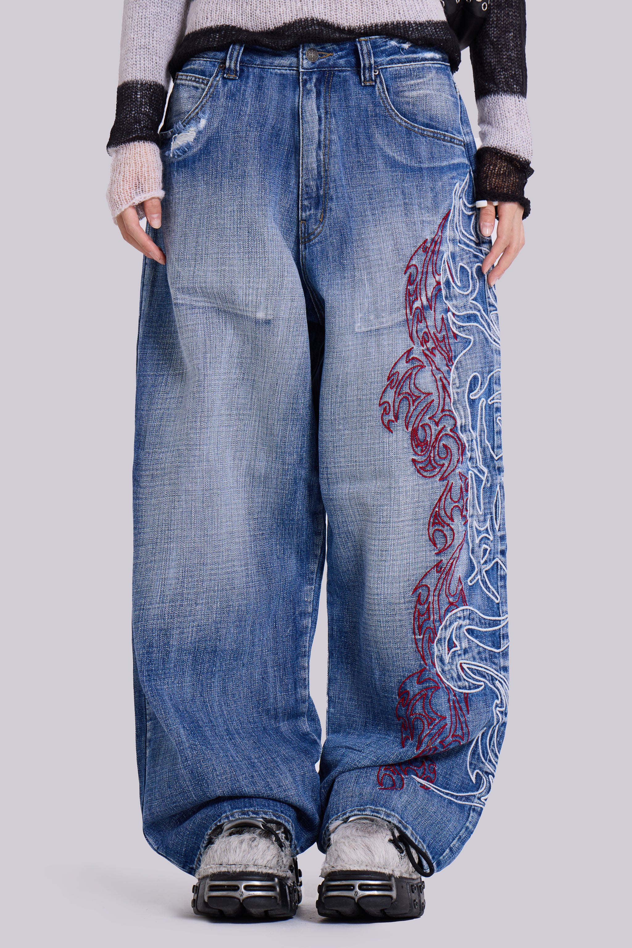 Layered Tribal XL Colossus Jeans - Image 6