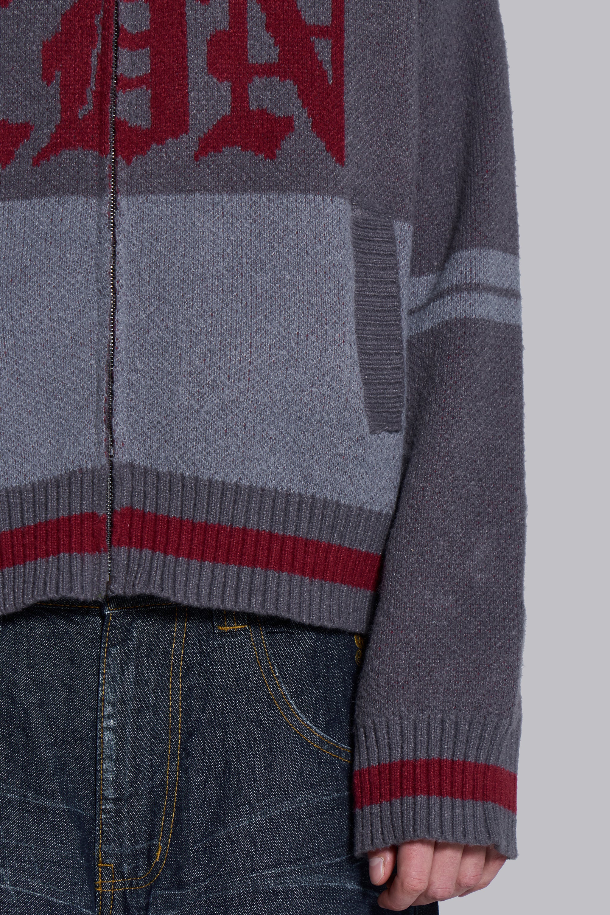 LDN Knitted Zip-Up Hoodie - Image 10