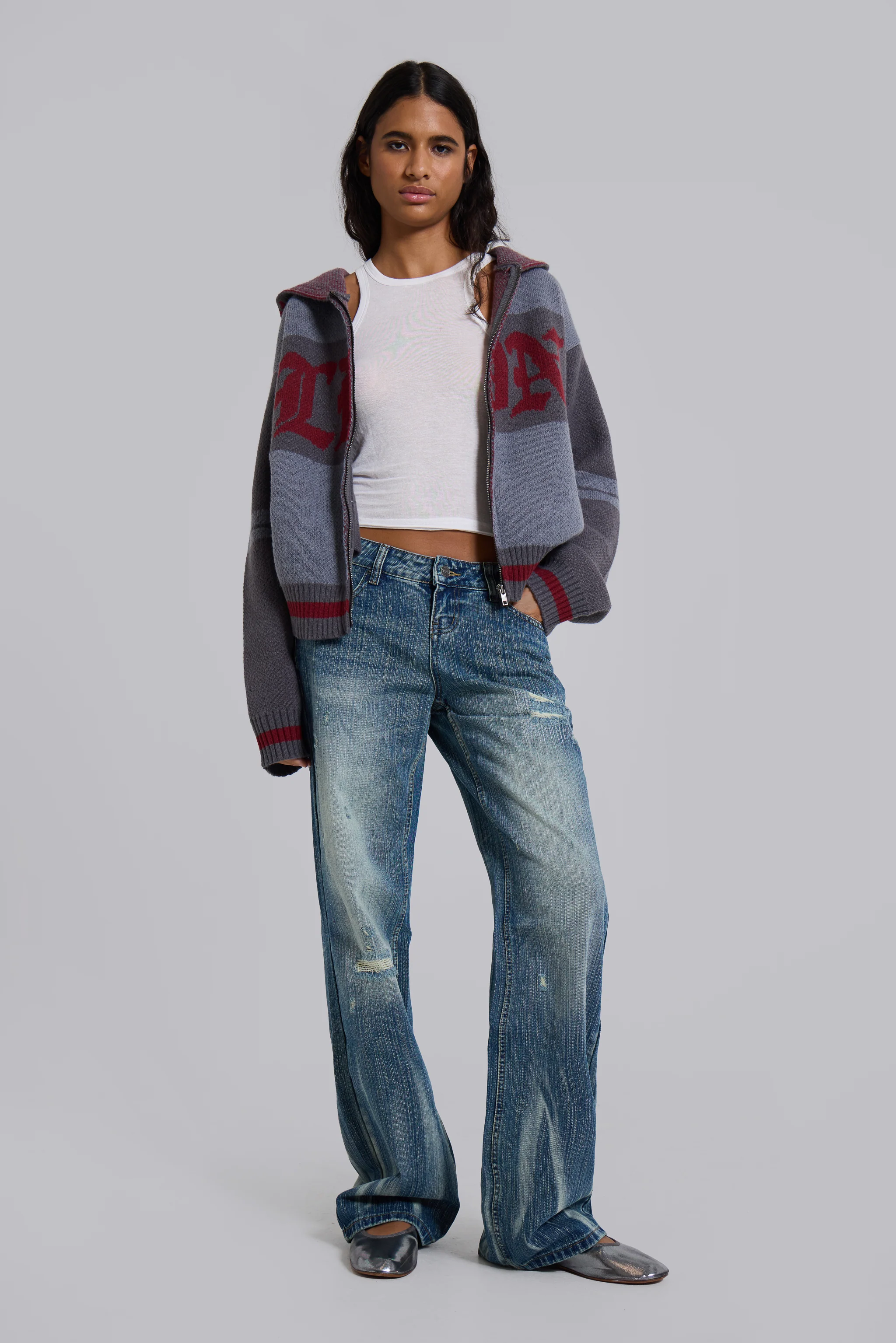 LDN Knitted Zip-Up Hoodie - Image 7