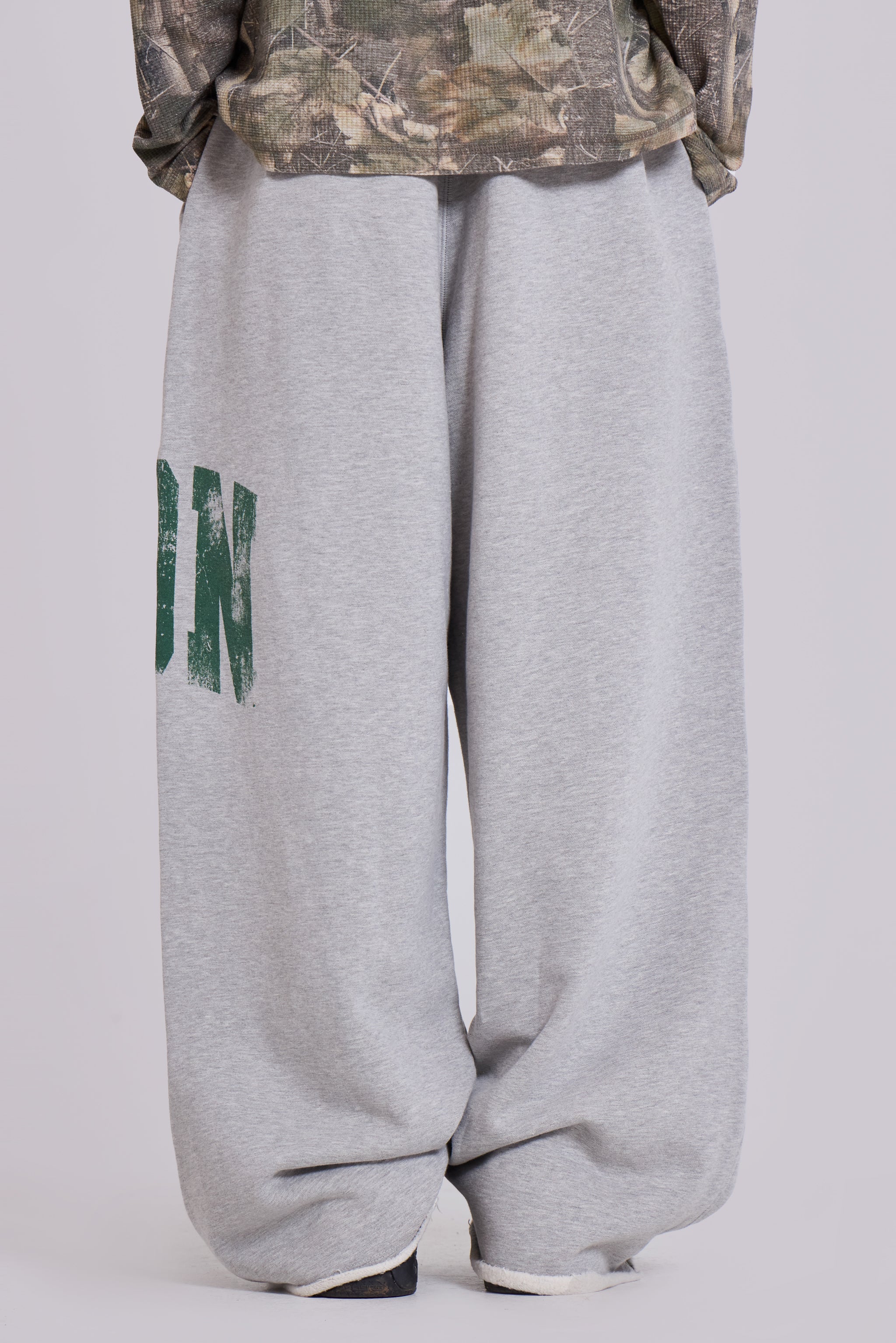 LDN Print Grey Marl Monster Joggers - Image 6
