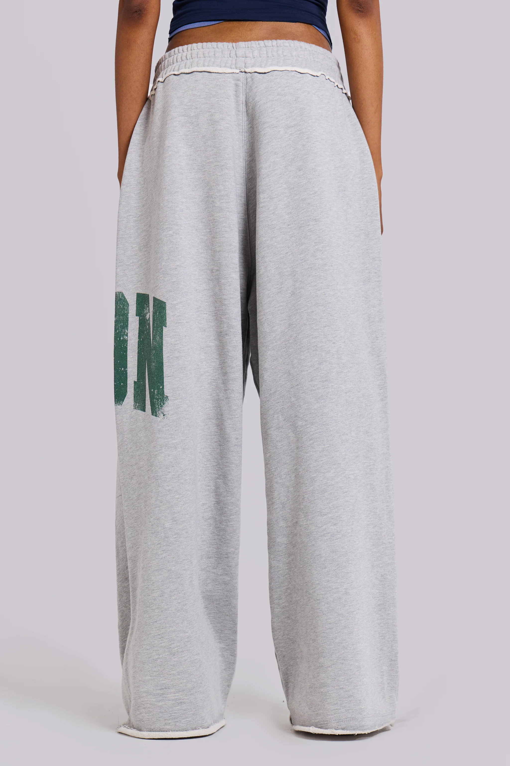LDN Print Grey Marl Monster Joggers - Image 6
