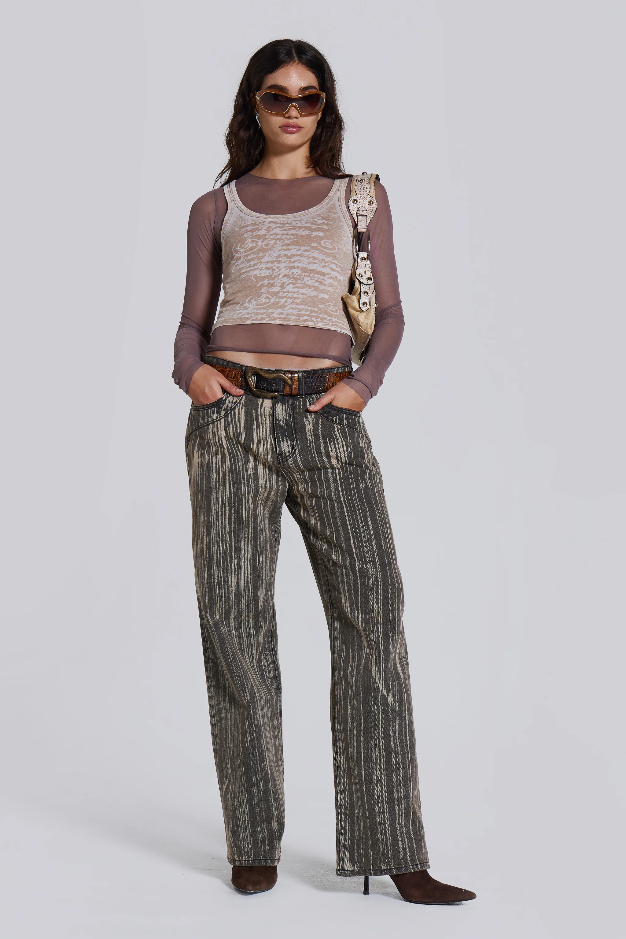 Lia Top in Taupe - Image 2
