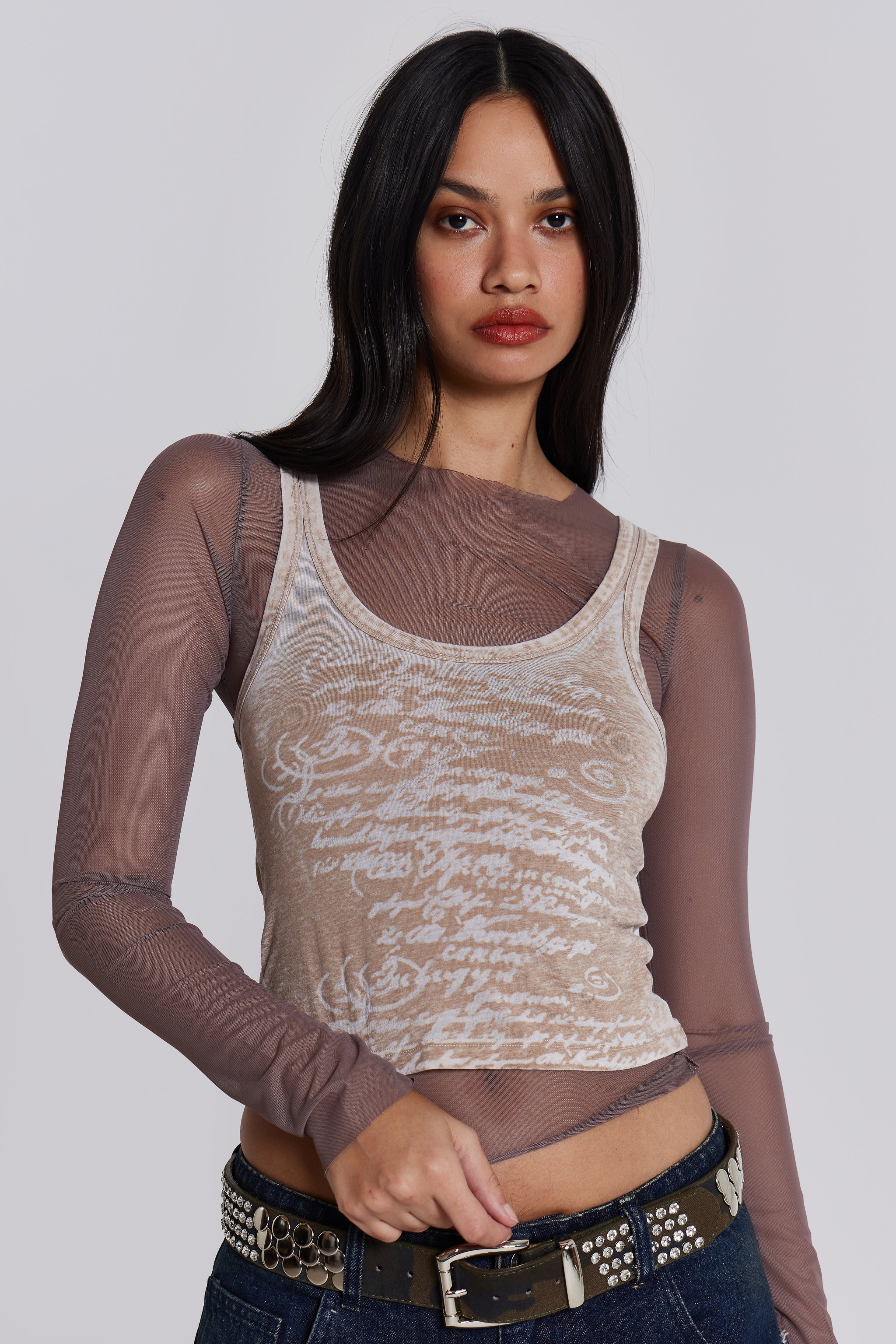 Lia Top in Taupe - Image 8