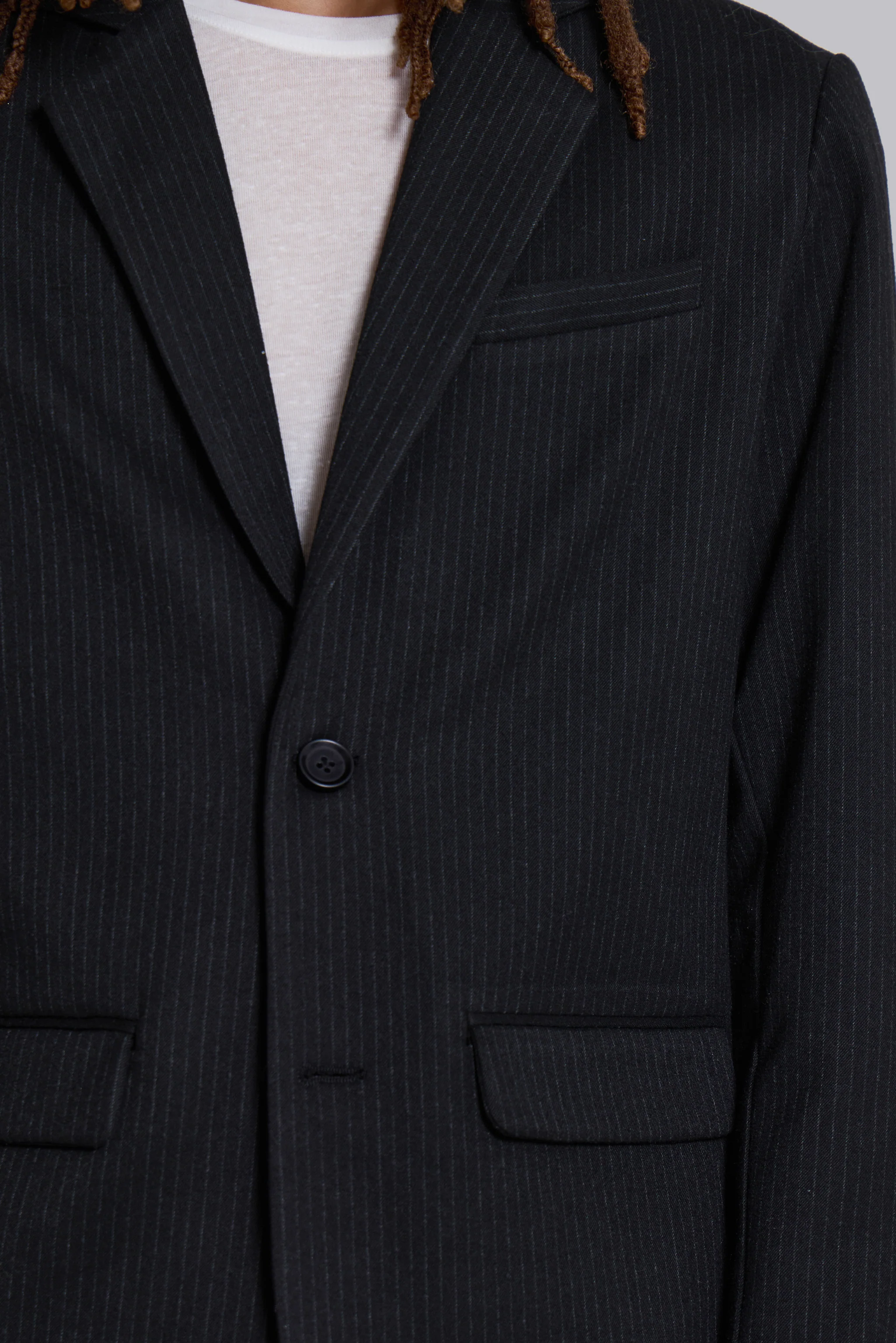 Libertine Pinstripe Slim Fit Blazer - Image 4