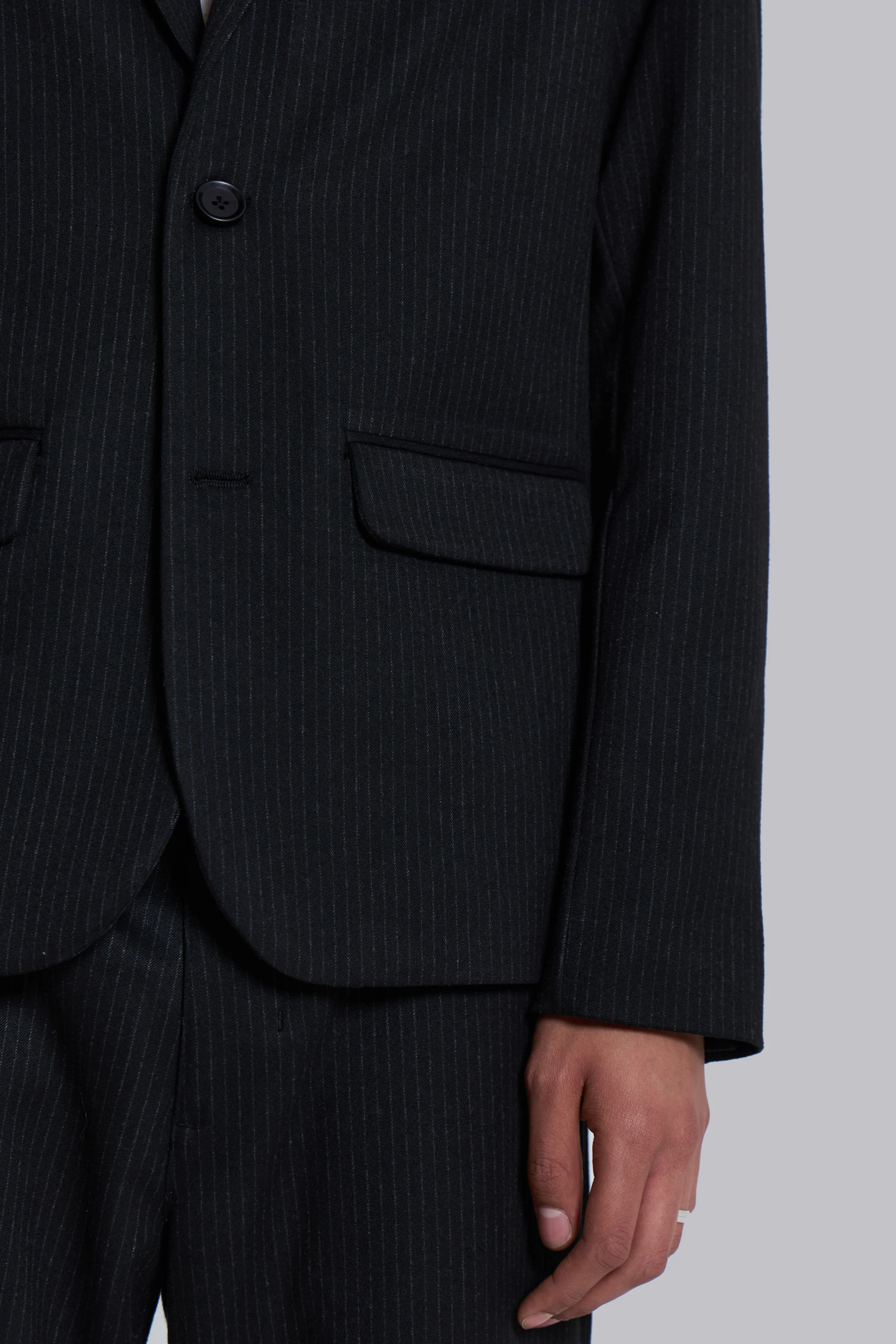 Libertine Pinstripe Slim Fit Blazer - Image 5